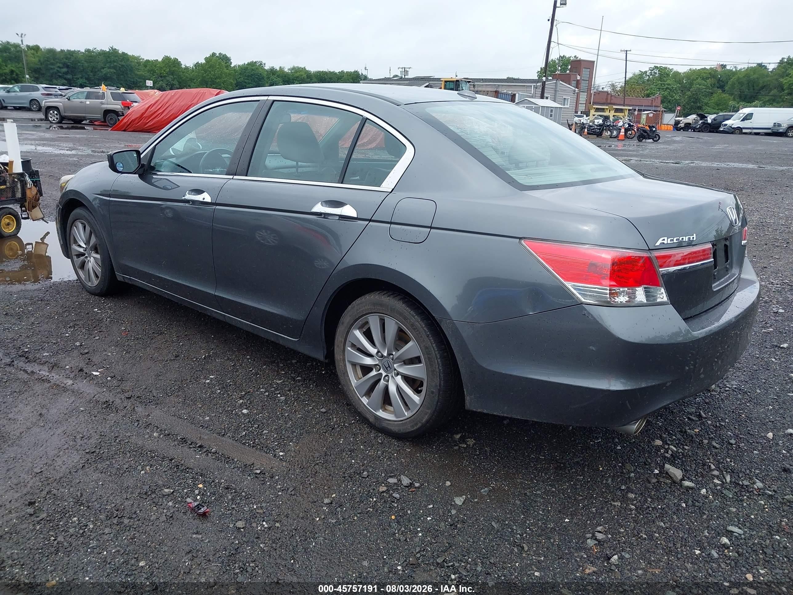 2012 Honda Accord 3.5 Ex-l Gray vin: 1HGCP3F8XCA030419