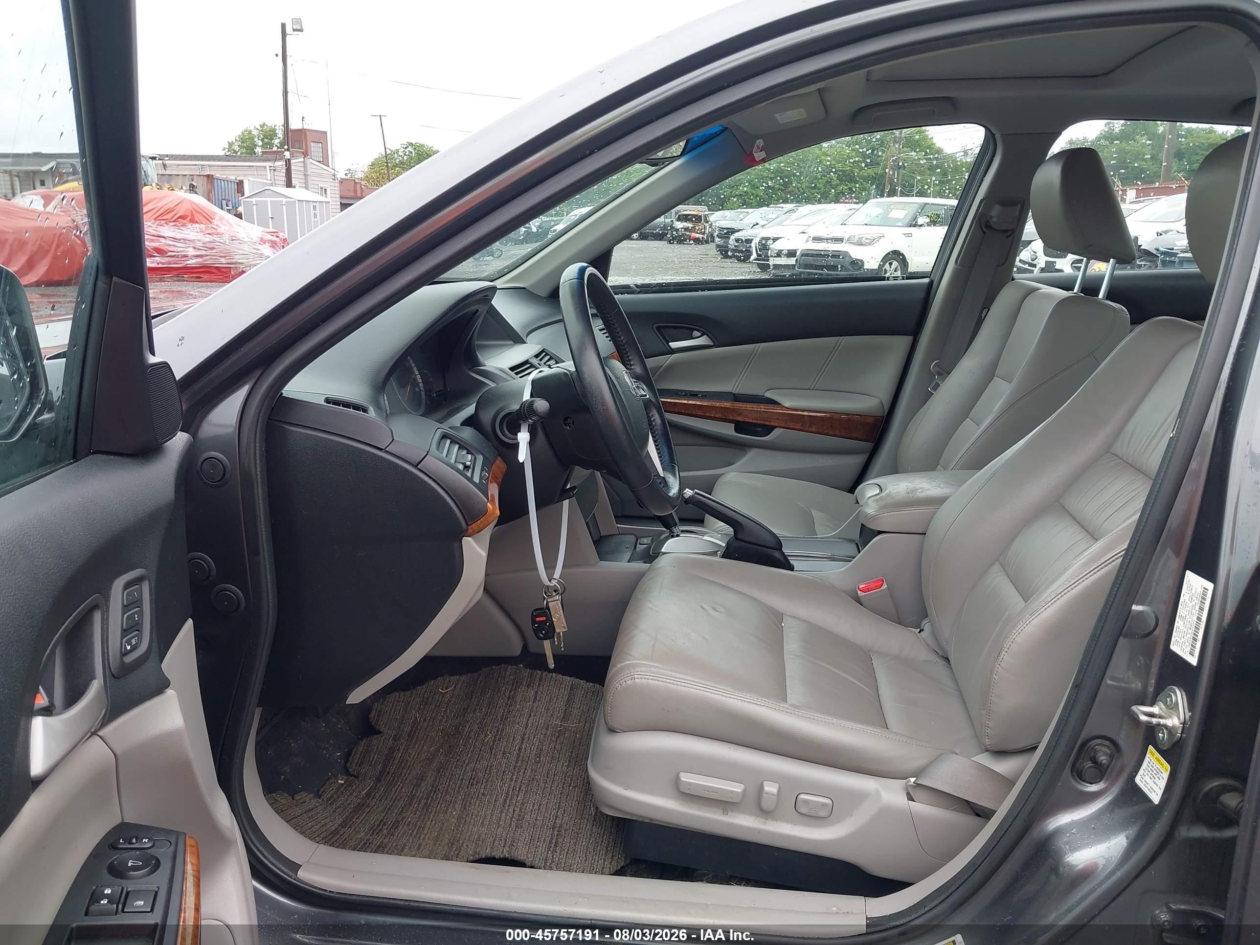 2012 Honda Accord 3.5 Ex-l Gray vin: 1HGCP3F8XCA030419