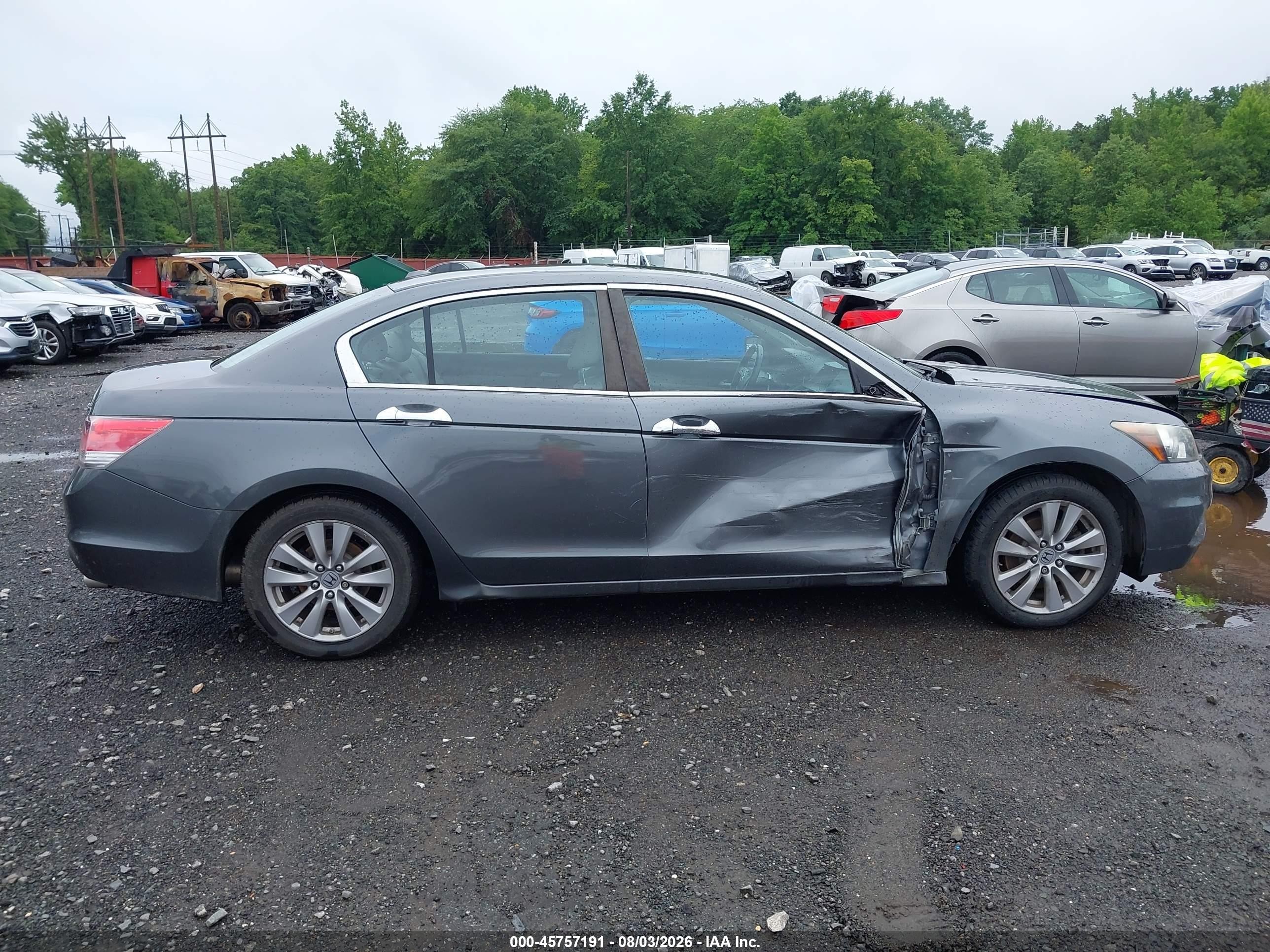 2012 Honda Accord 3.5 Ex-l Gray vin: 1HGCP3F8XCA030419
