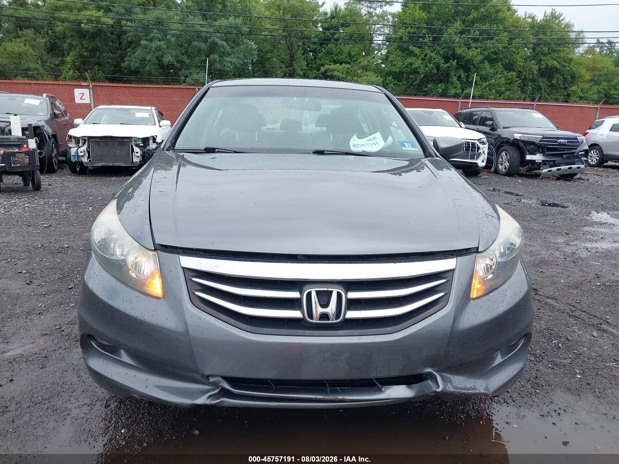 2012 Honda Accord 3.5 Ex-l Gray vin: 1HGCP3F8XCA030419