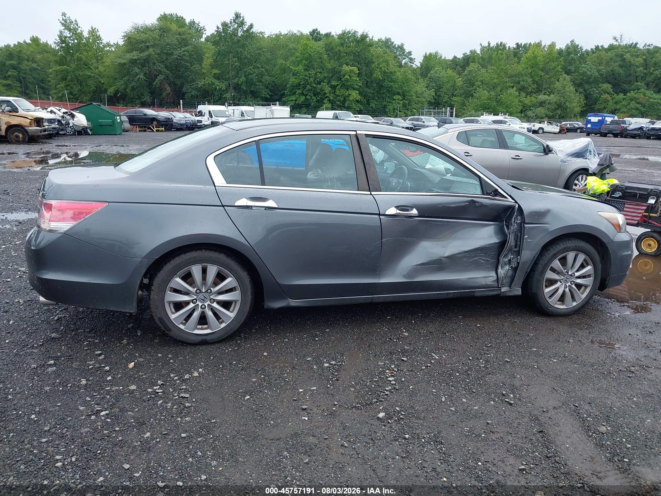 2012 Honda Accord 3.5 Ex-l Gray vin: 1HGCP3F8XCA030419