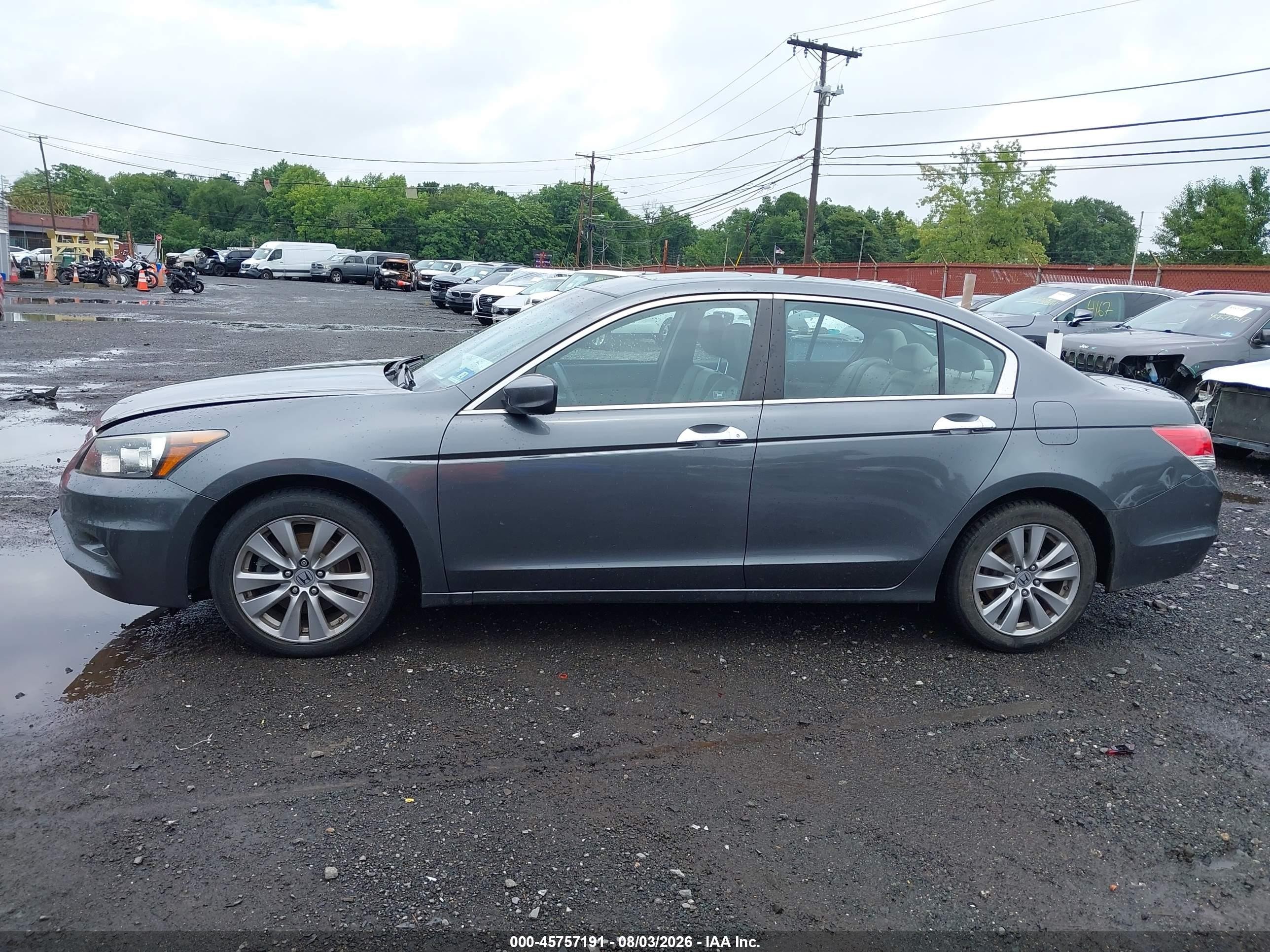 2012 Honda Accord 3.5 Ex-l Gray vin: 1HGCP3F8XCA030419