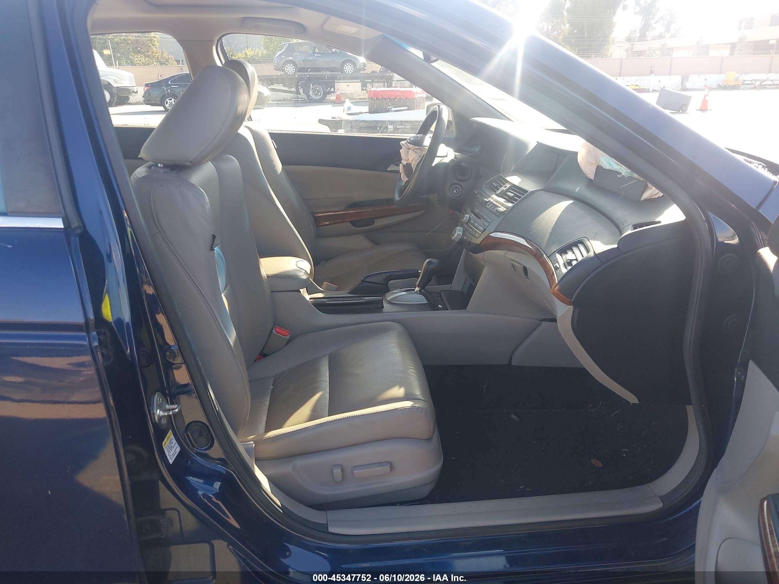 2012 Honda Accord 3.5 Ex-l Blue vin: 1HGCP3F8XCA032932