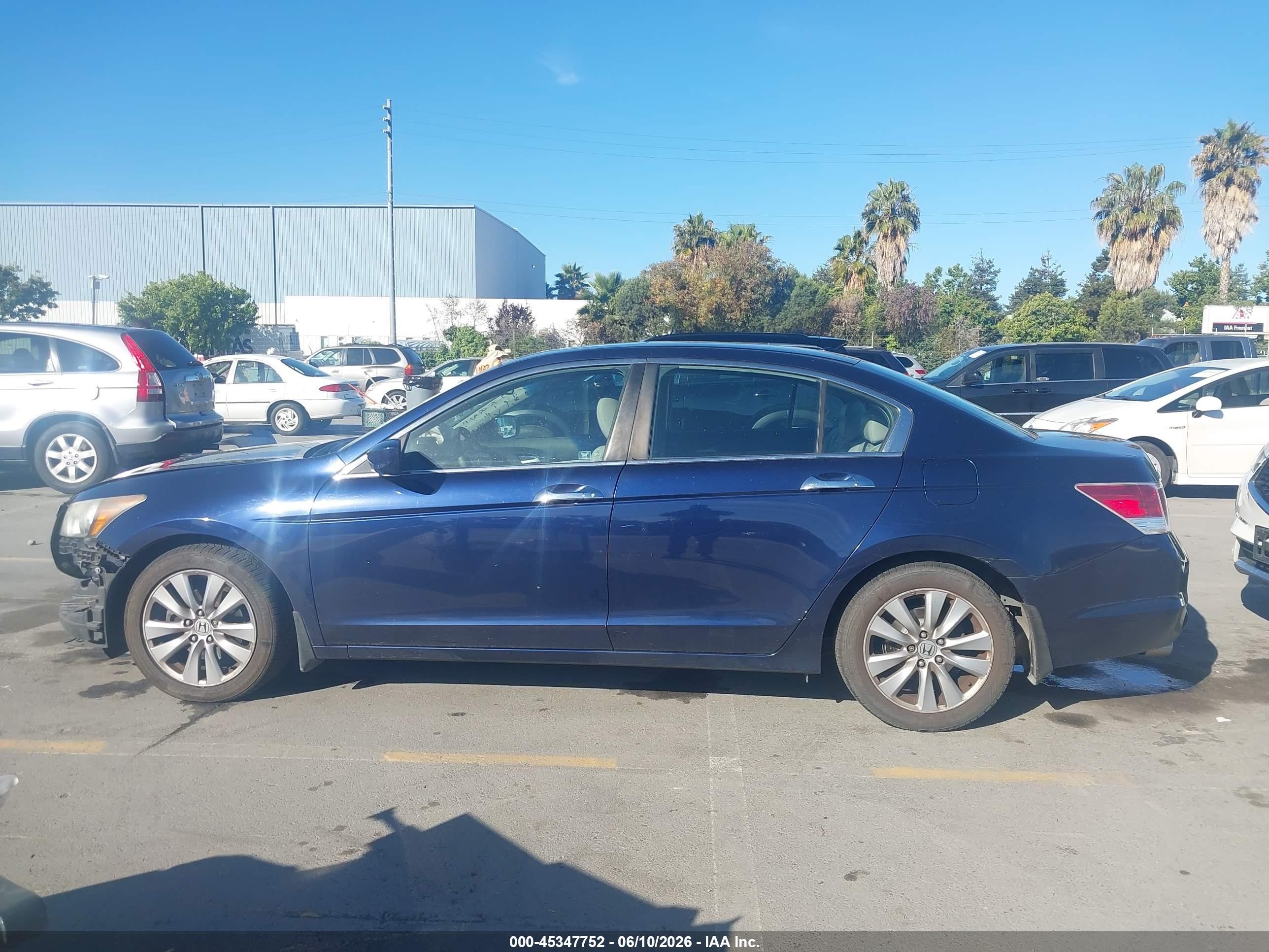2012 Honda Accord 3.5 Ex-l Blue vin: 1HGCP3F8XCA032932