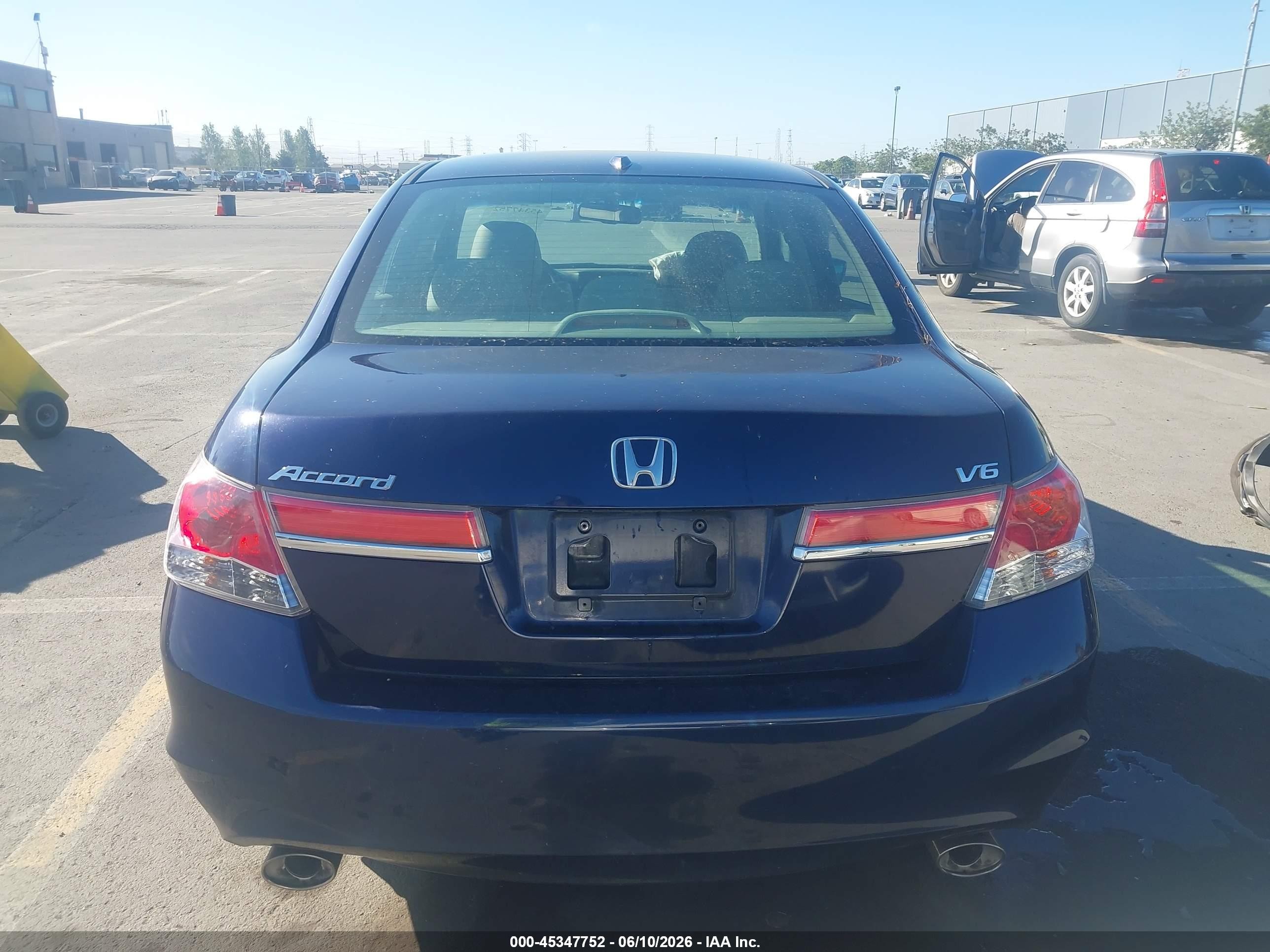 2012 Honda Accord 3.5 Ex-l Blue vin: 1HGCP3F8XCA032932