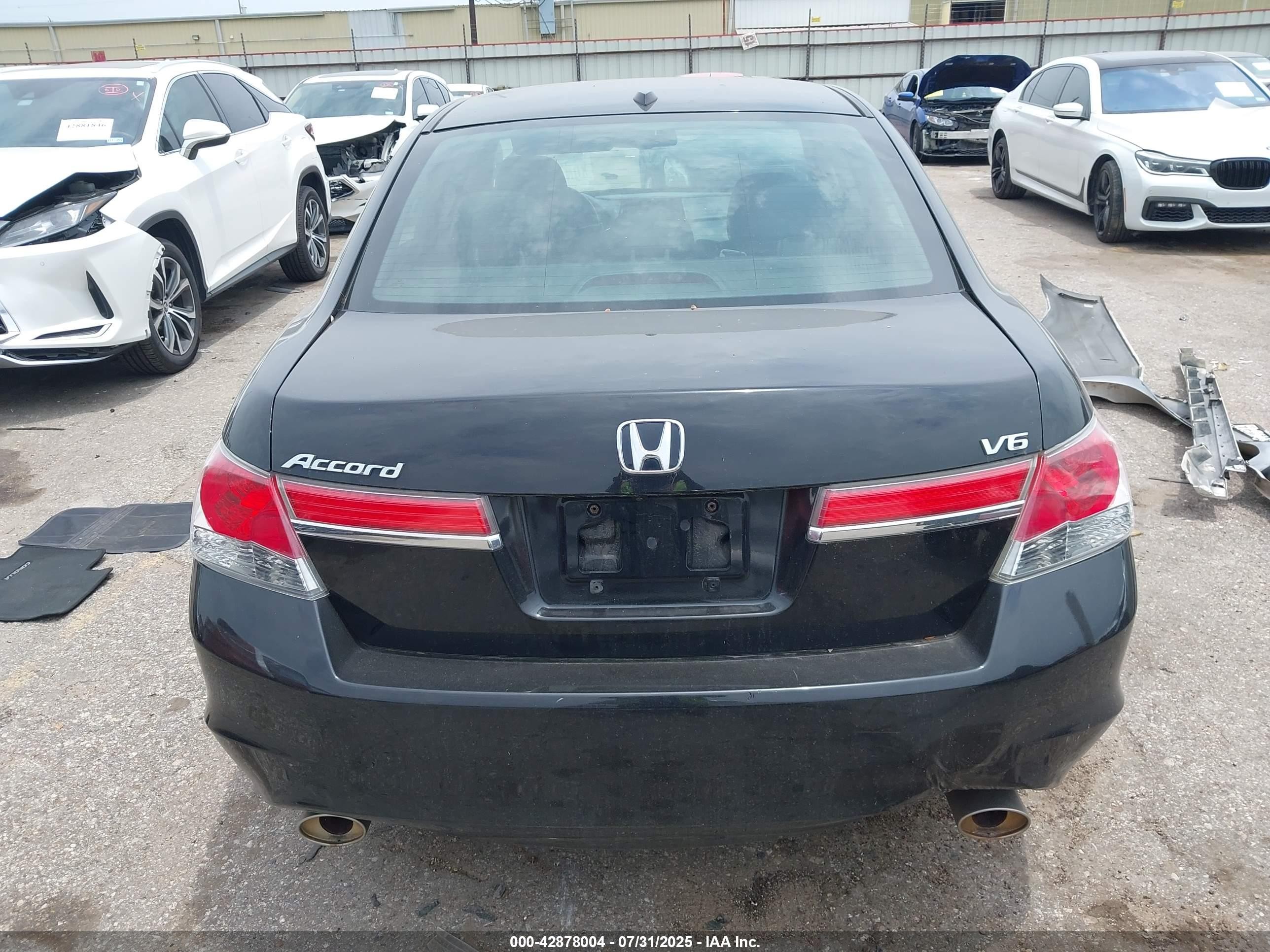 2012 Honda Accord 3.5 Ex-l Black vin: 1HGCP3F8XCA034874
