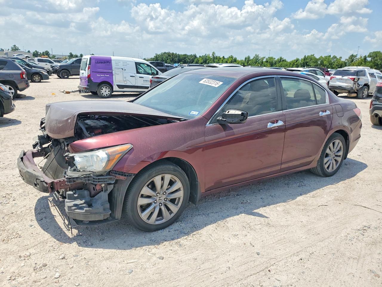 2012 Honda Accord Exl Maroon vin: 1HGCP3F8XCA036270