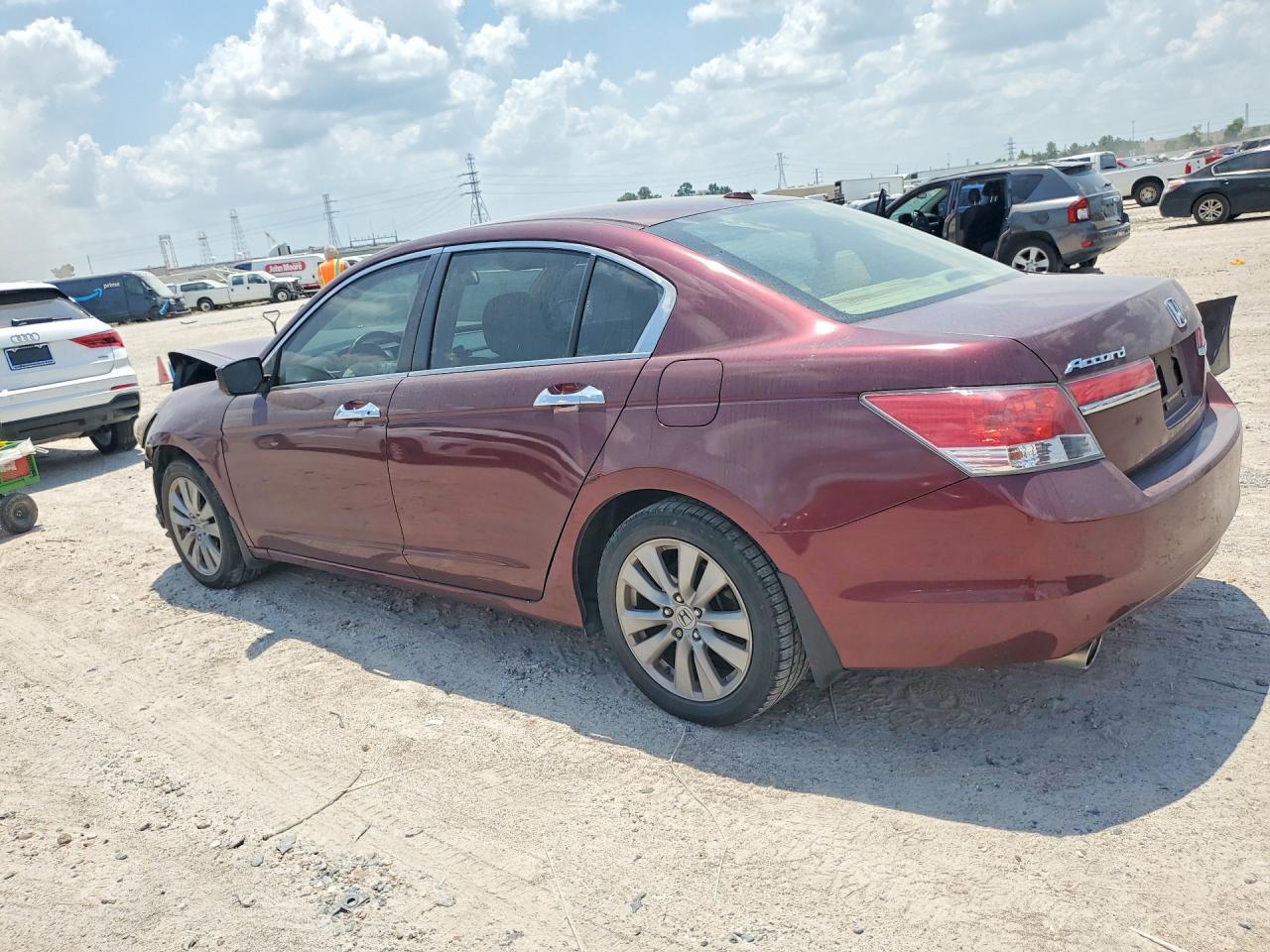 2012 Honda Accord Exl Maroon vin: 1HGCP3F8XCA036270