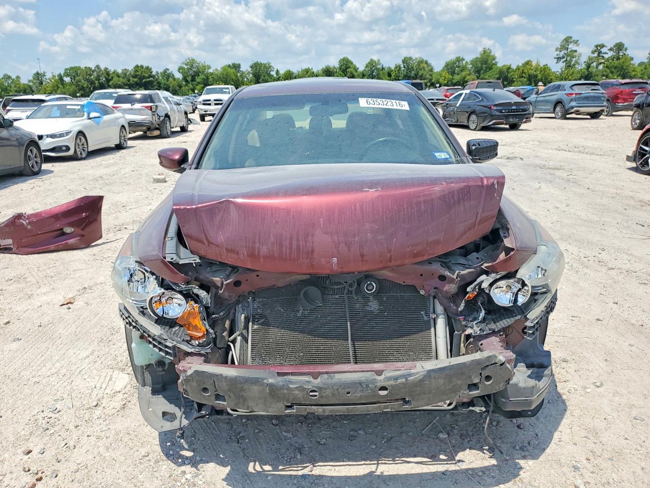 2012 Honda Accord Exl Maroon vin: 1HGCP3F8XCA036270
