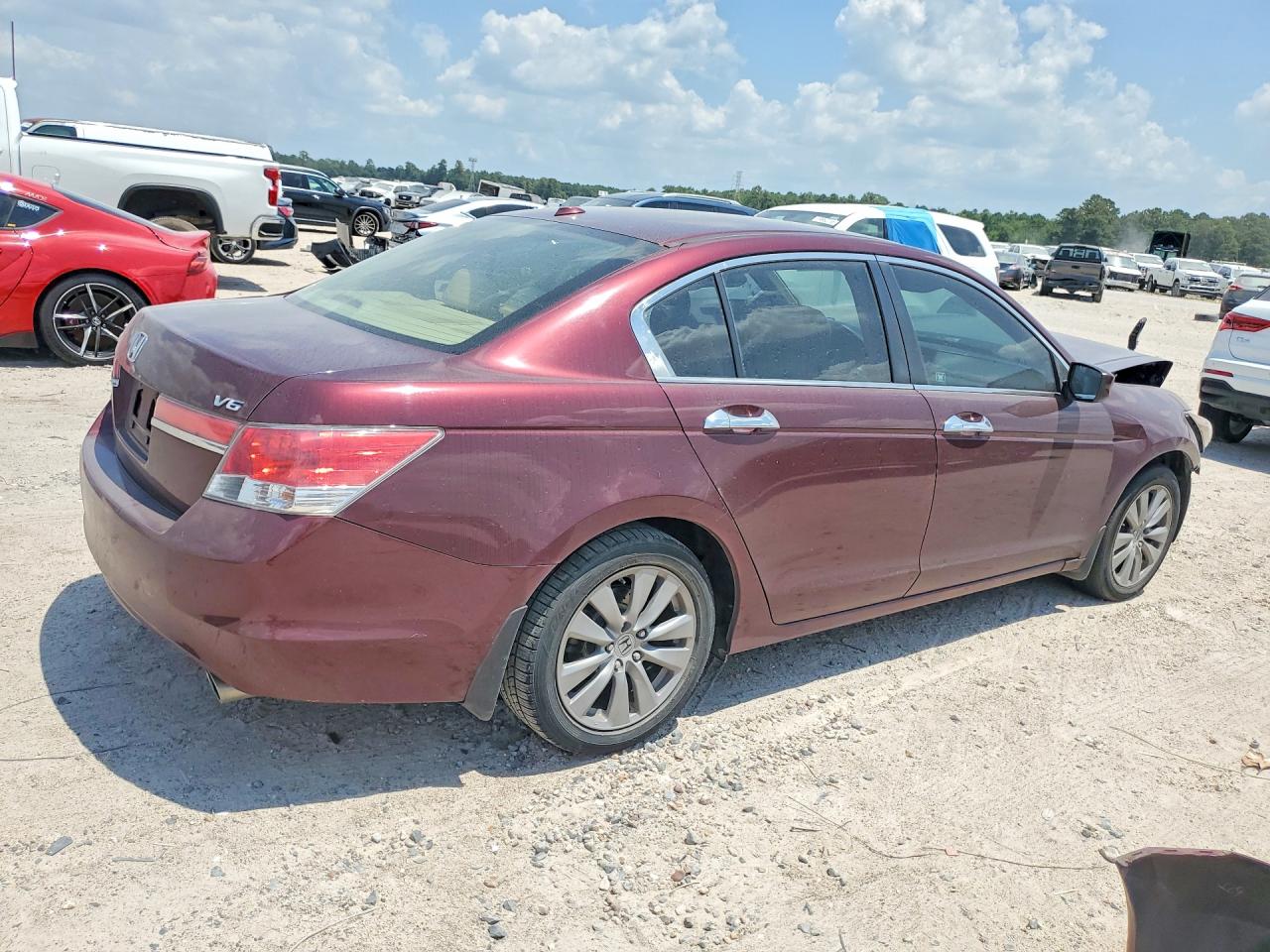 2012 Honda Accord Exl Maroon vin: 1HGCP3F8XCA036270