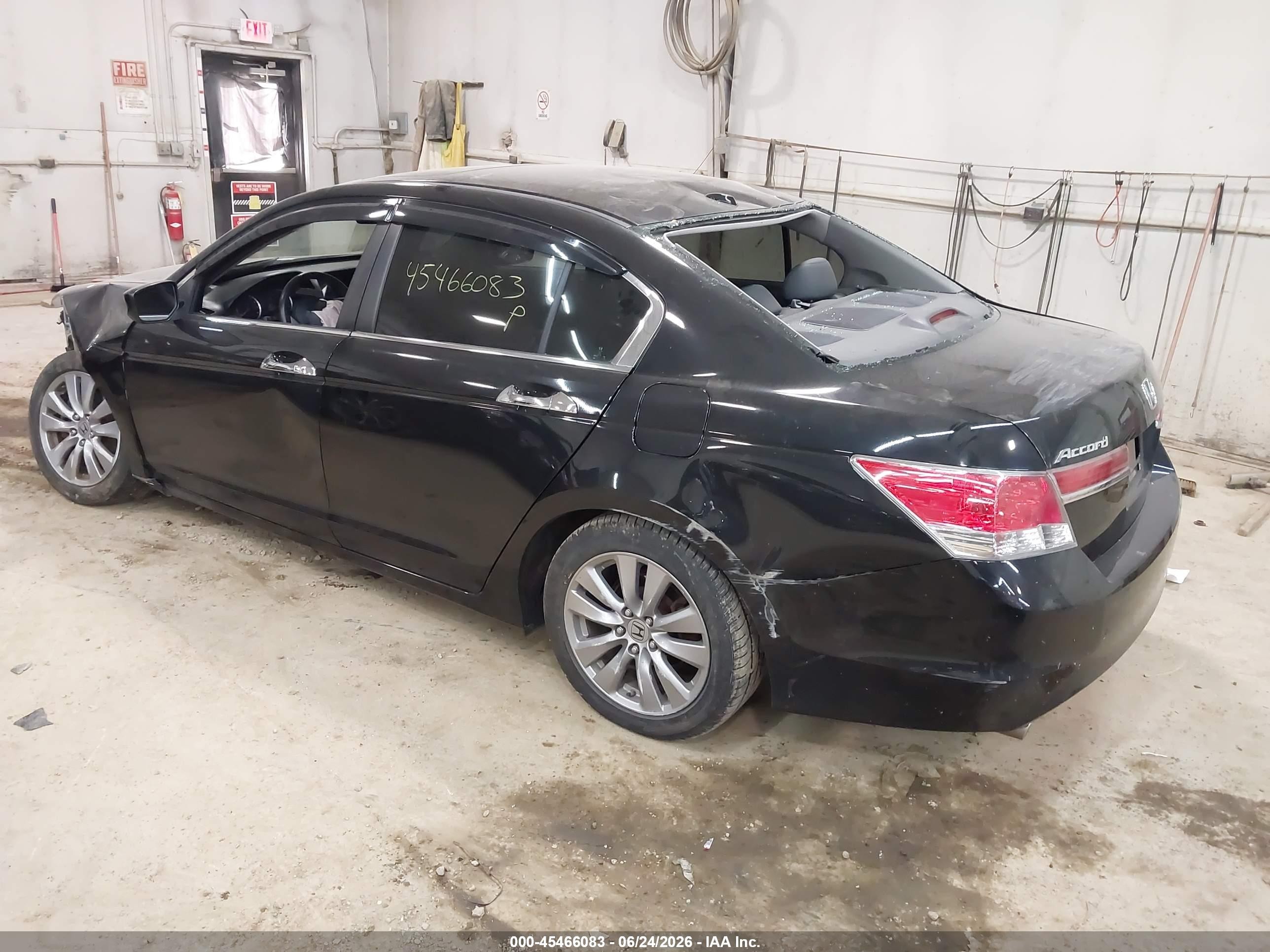 2012 Honda Accord 3.5 Ex-l Black vin: 1HGCP3F8XCA037340