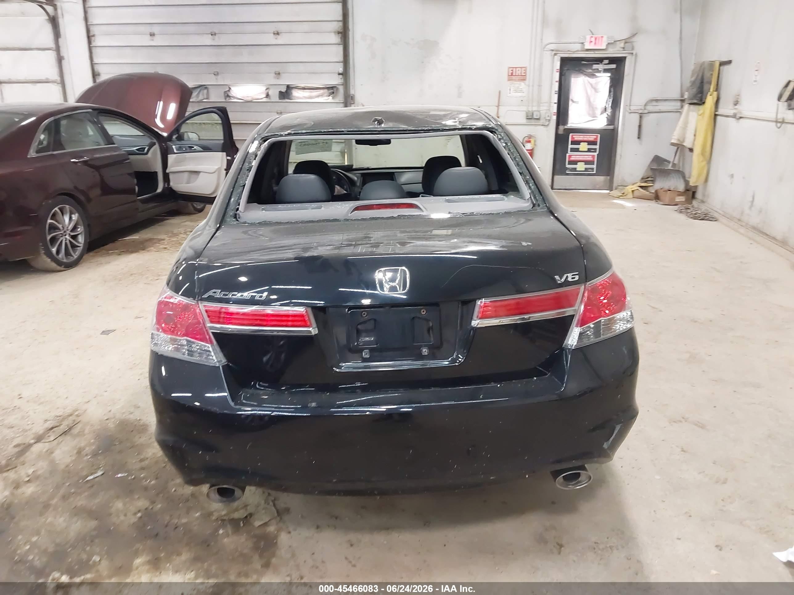 2012 Honda Accord 3.5 Ex-l Black vin: 1HGCP3F8XCA037340