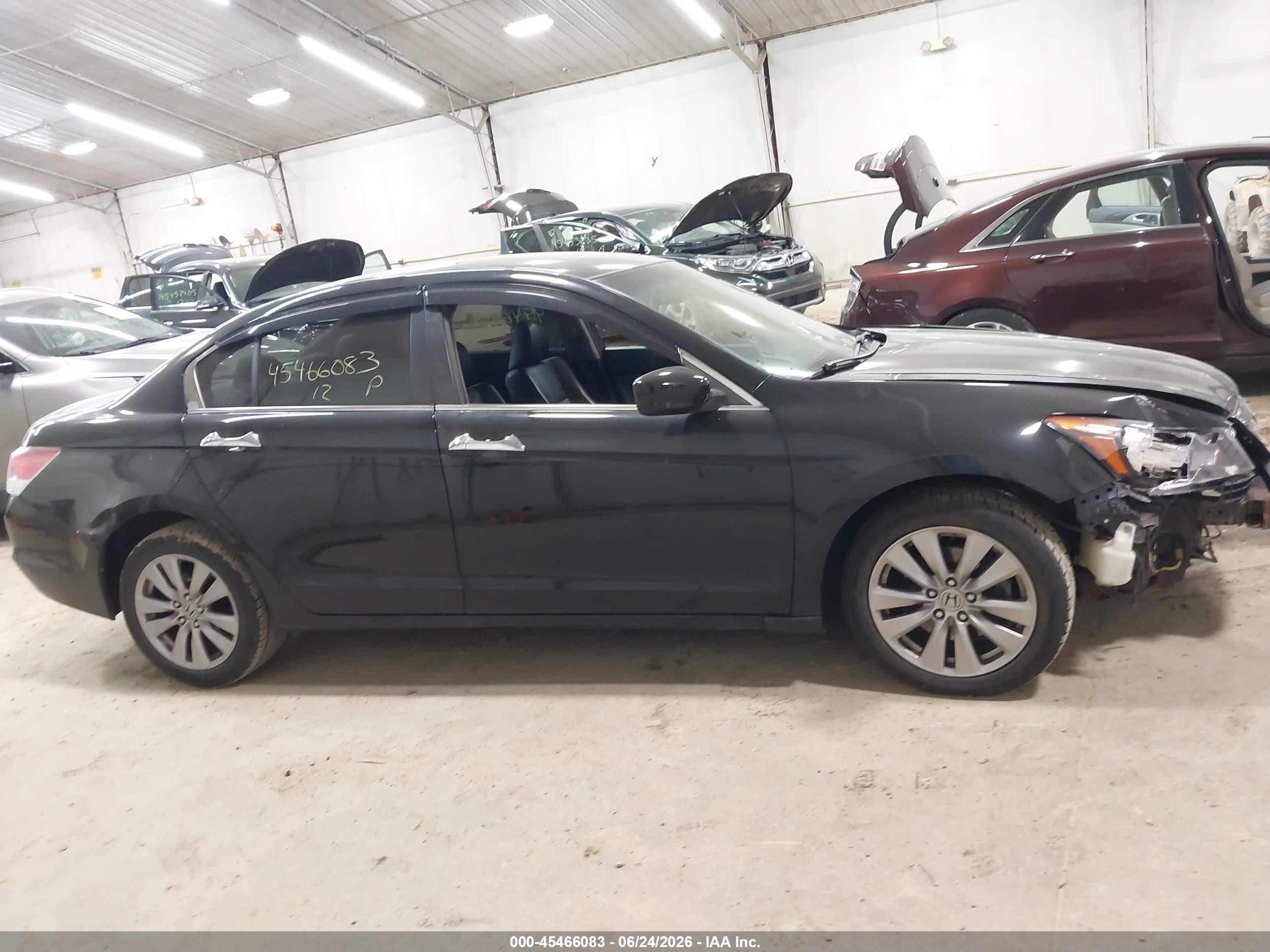 2012 Honda Accord 3.5 Ex-l Black vin: 1HGCP3F8XCA037340