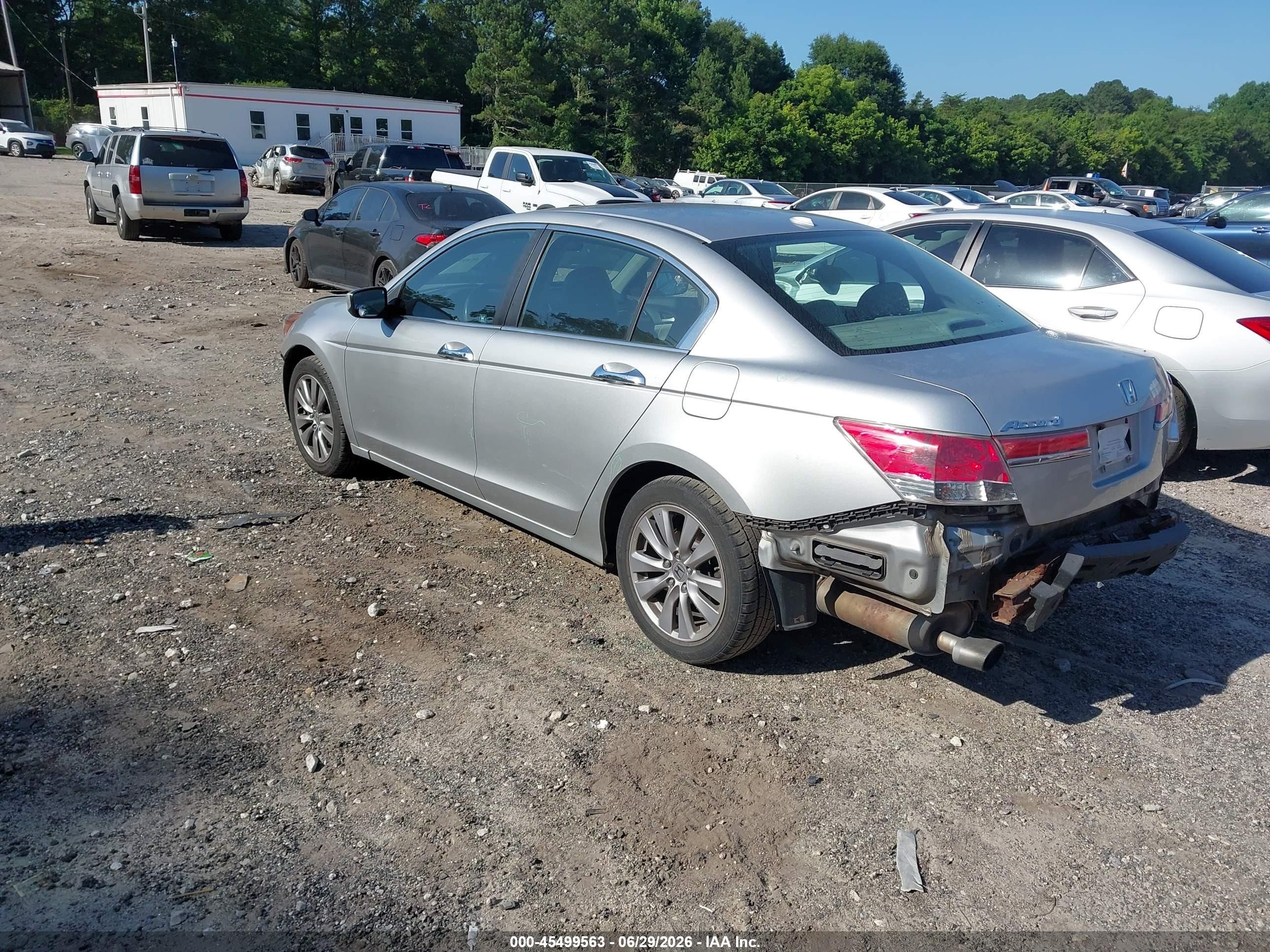 2012 Honda Accord 3.5 Ex-l Silver vin: 1HGCP3F8XCA038147