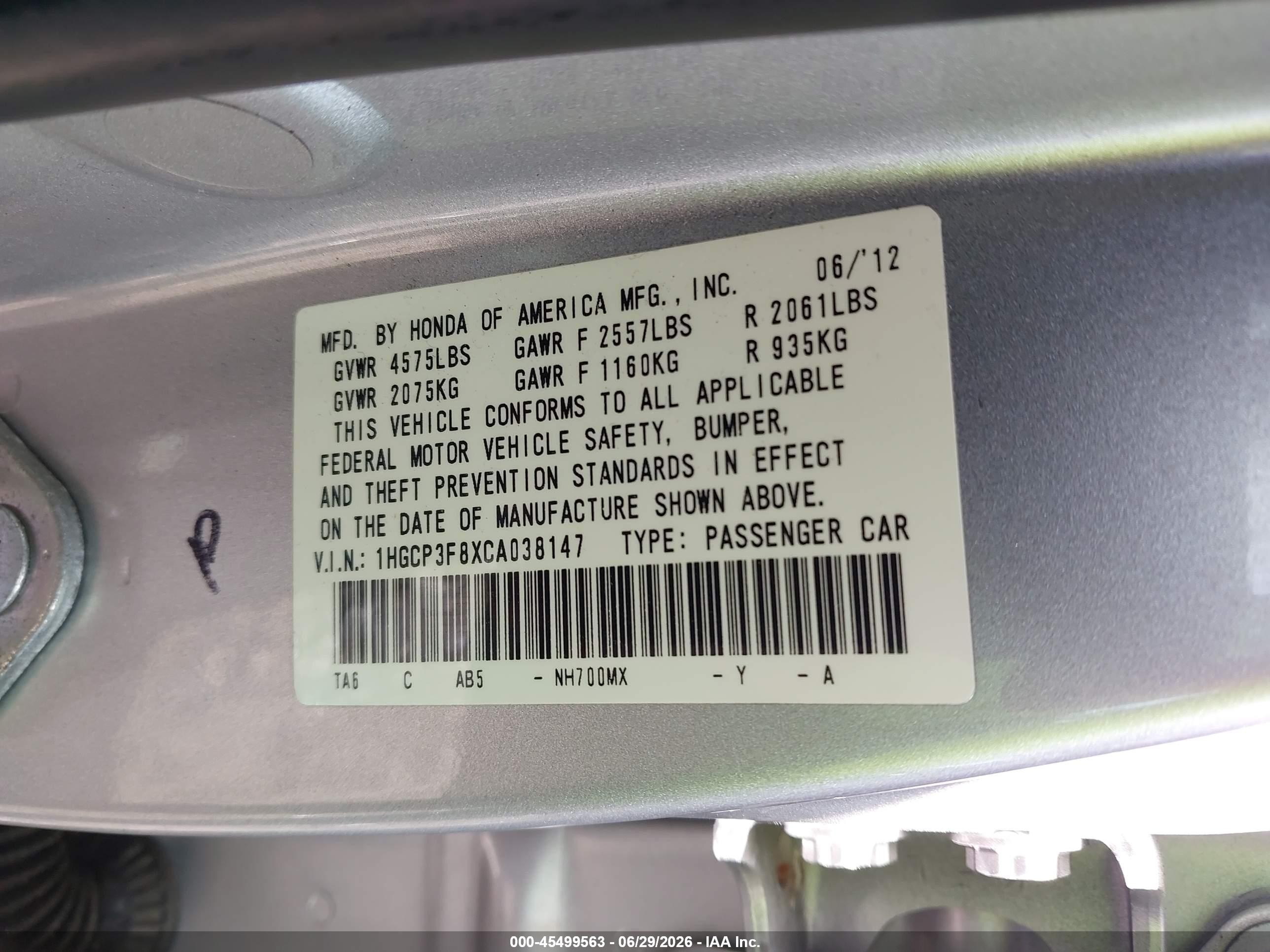 2012 Honda Accord 3.5 Ex-l Silver vin: 1HGCP3F8XCA038147