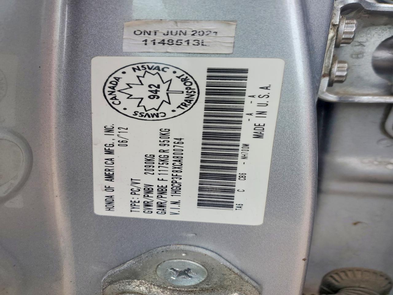 2012 Honda Accord Exl Silver vin: 1HGCP3F8XCA800764