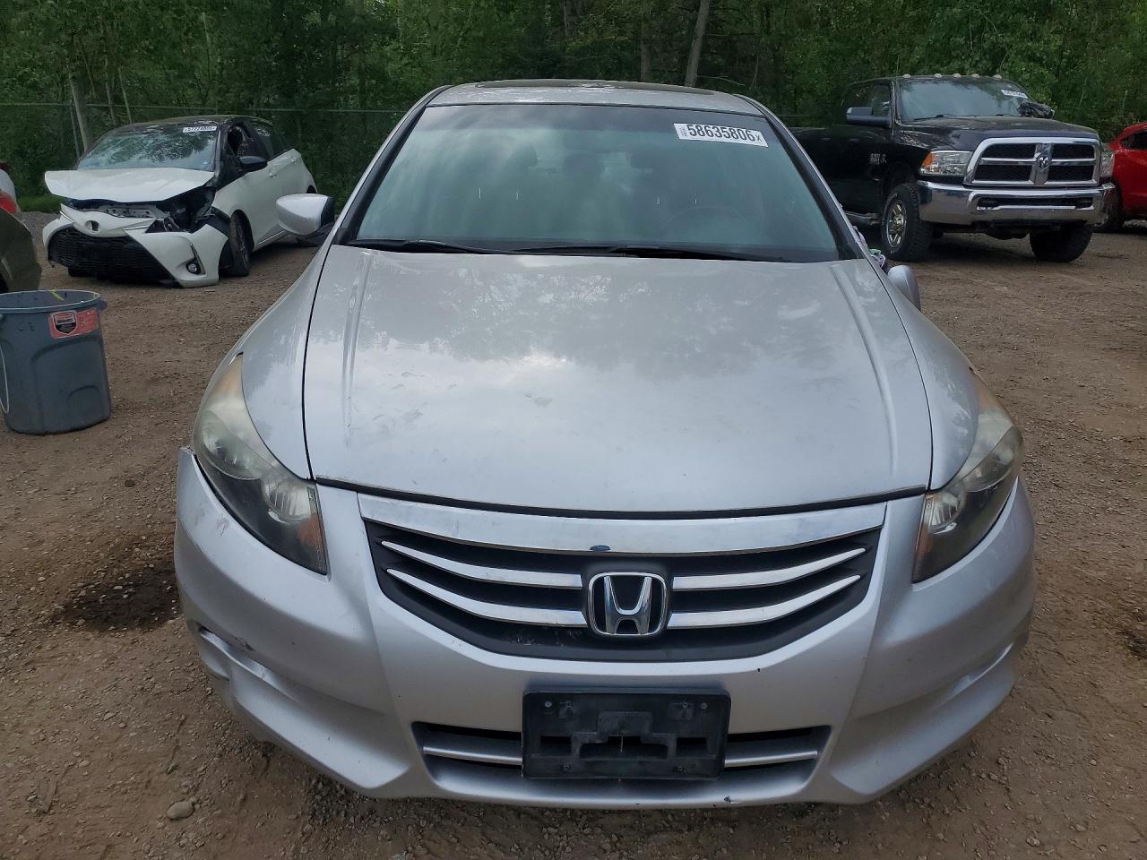 2012 Honda Accord Exl Silver vin: 1HGCP3F8XCA800764