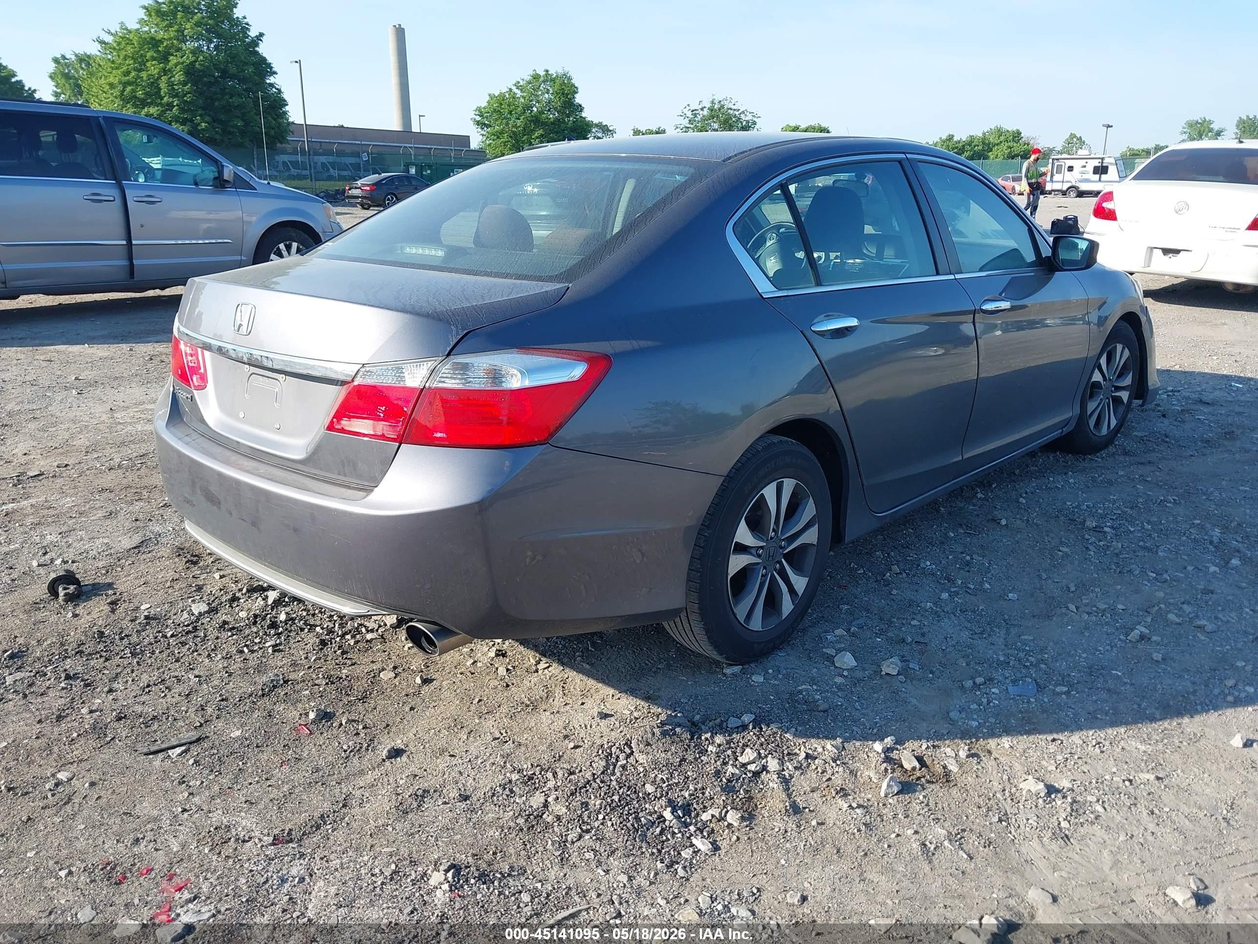 2013 Honda Accord Lx Gray vin: 1HGCR2E30DA150581