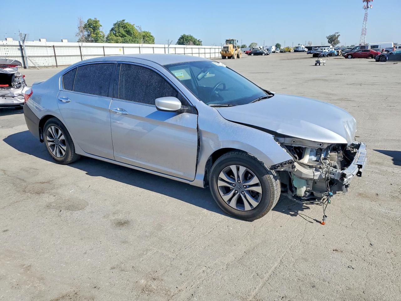 2013 Honda Accord Lx Silver vin: 1HGCR2E30DA208592