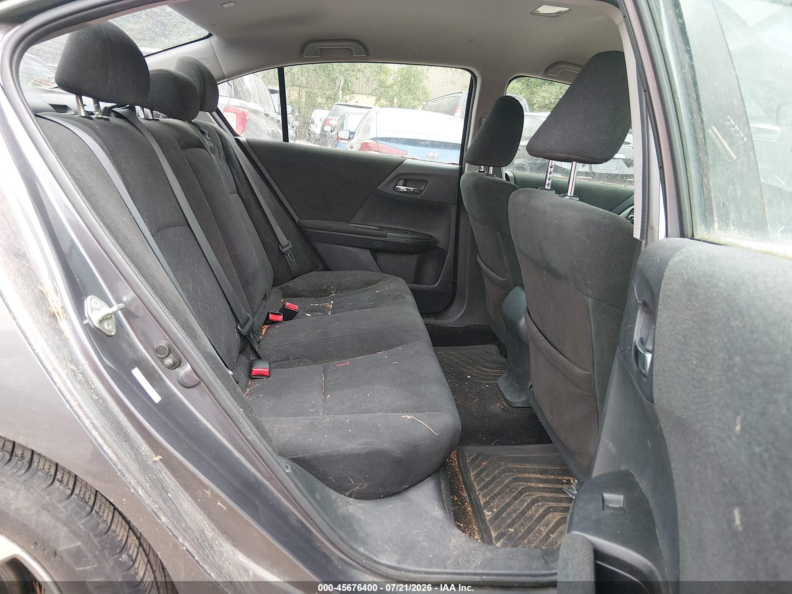 2013 Honda Accord Lx Gray vin: 1HGCR2E30DA263205