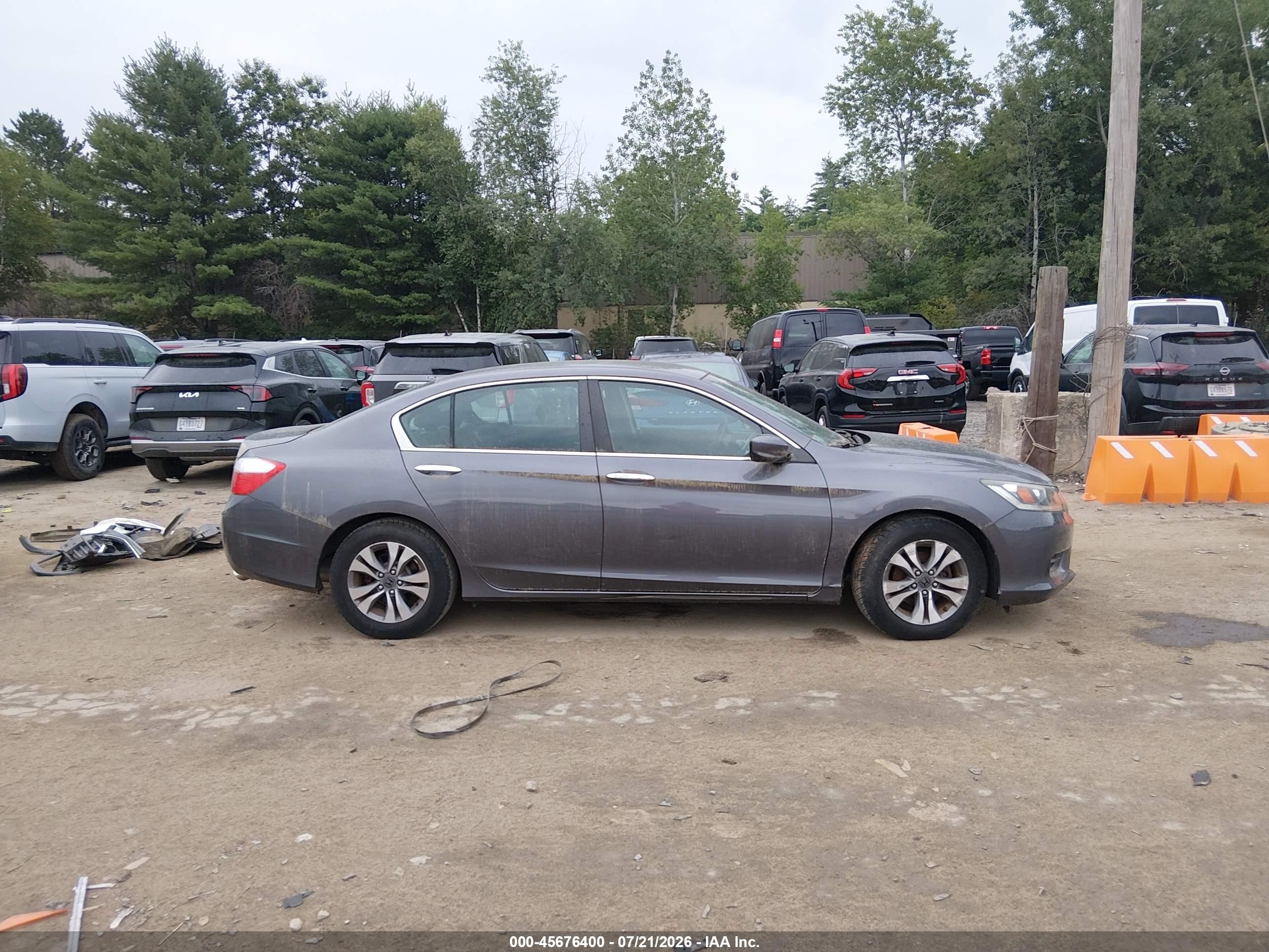 2013 Honda Accord Lx Gray vin: 1HGCR2E30DA263205