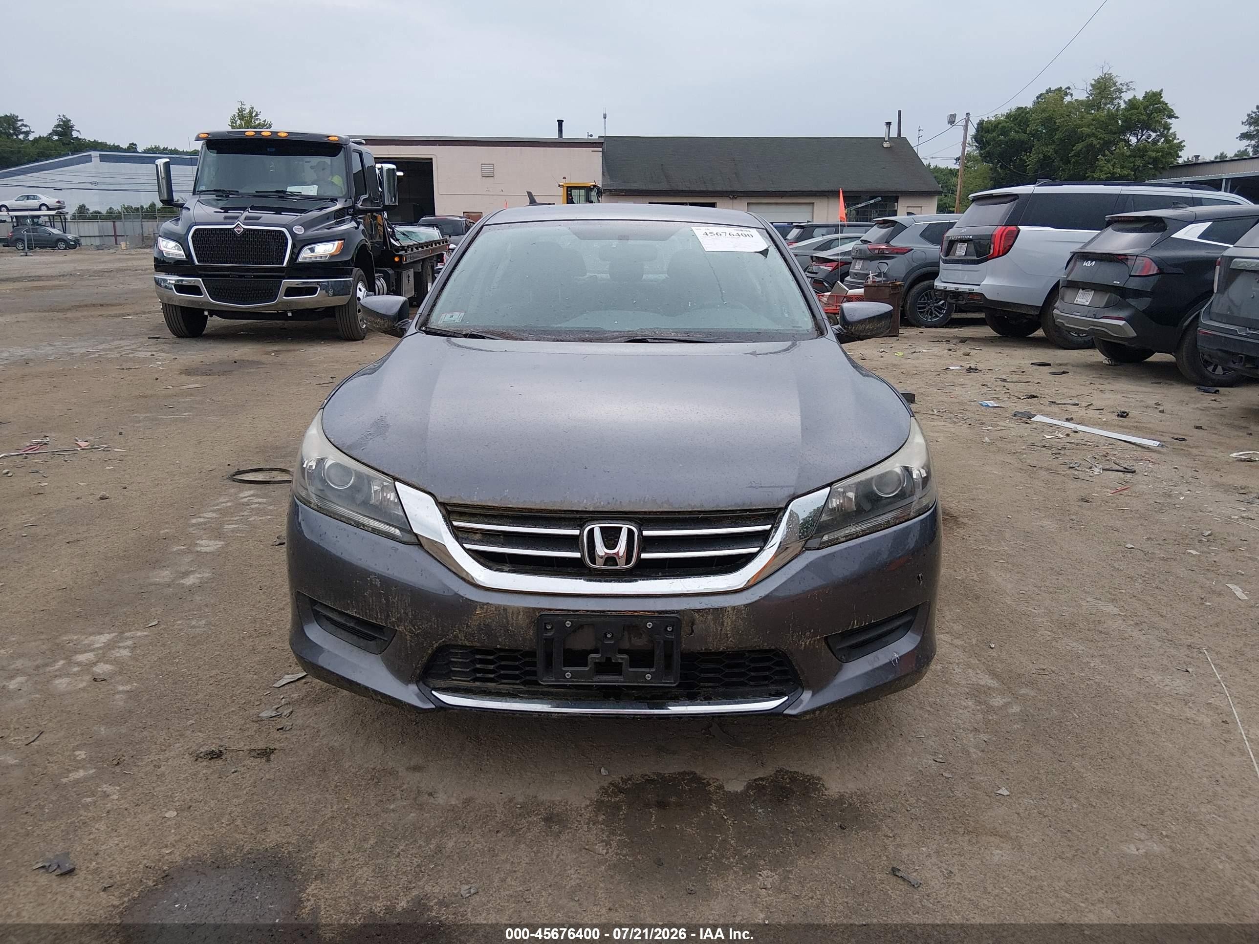 2013 Honda Accord Lx Gray vin: 1HGCR2E30DA263205