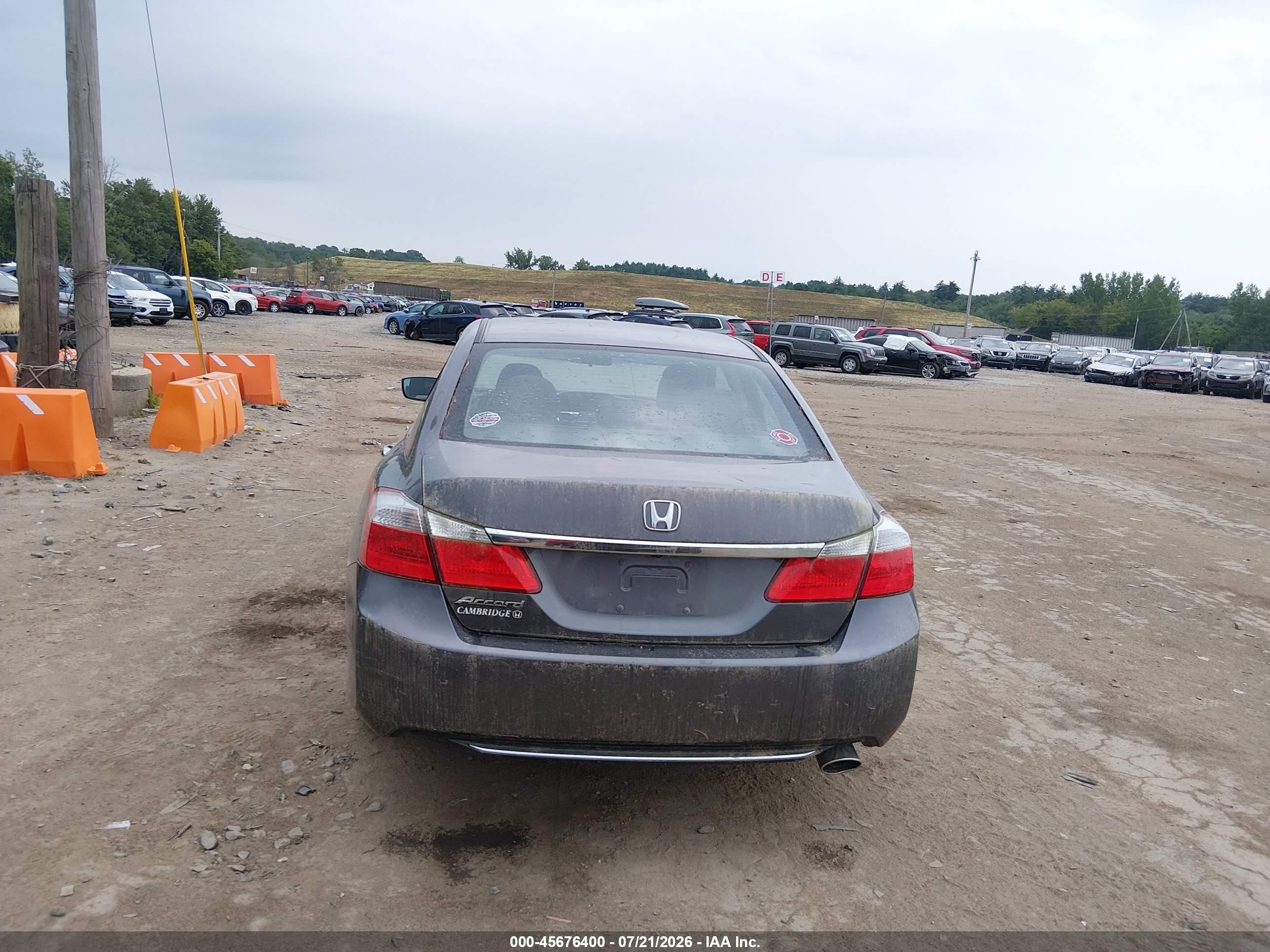 2013 Honda Accord Lx Gray vin: 1HGCR2E30DA263205