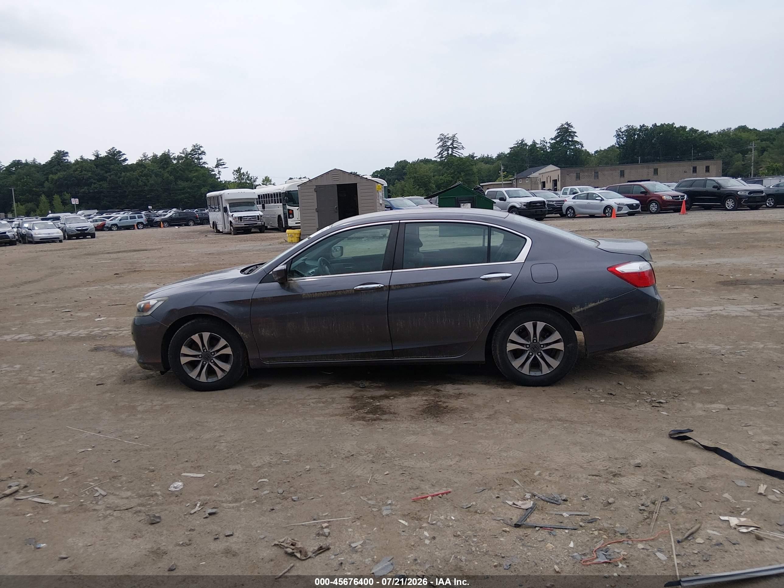 2013 Honda Accord Lx Gray vin: 1HGCR2E30DA263205