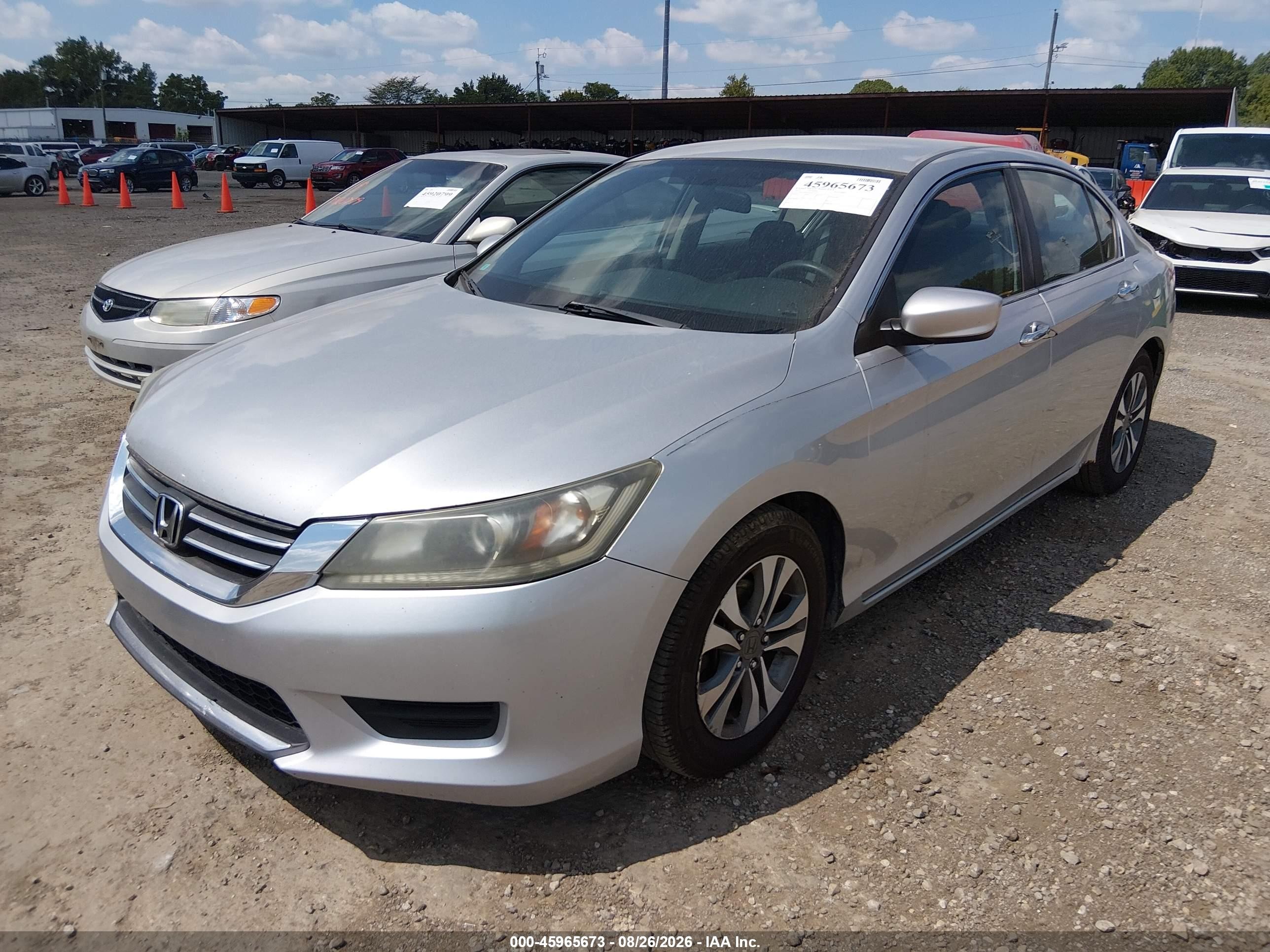 2013 Honda Accord Lx Silver vin: 1HGCR2E31DA053437