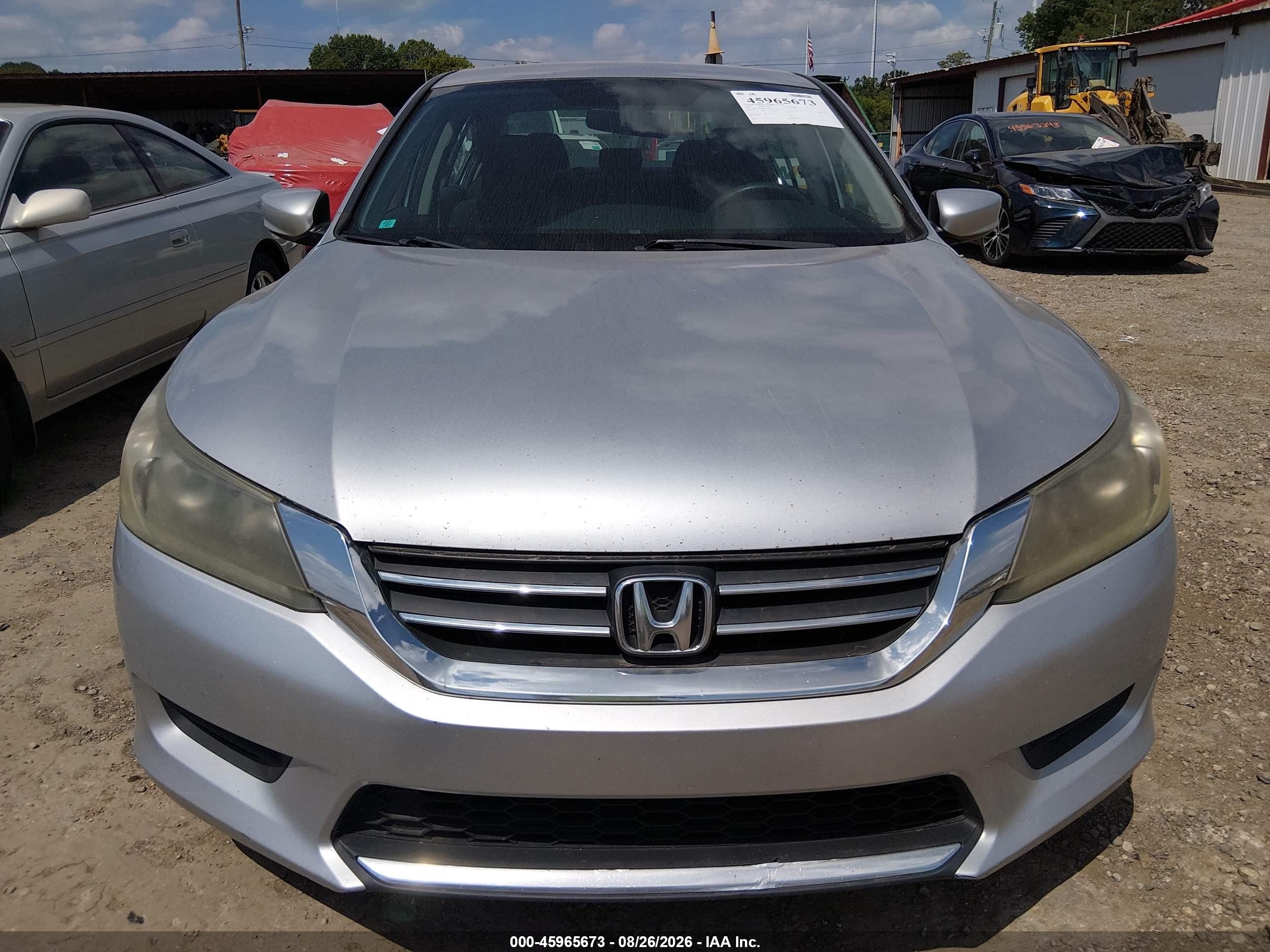 2013 Honda Accord Lx Silver vin: 1HGCR2E31DA053437