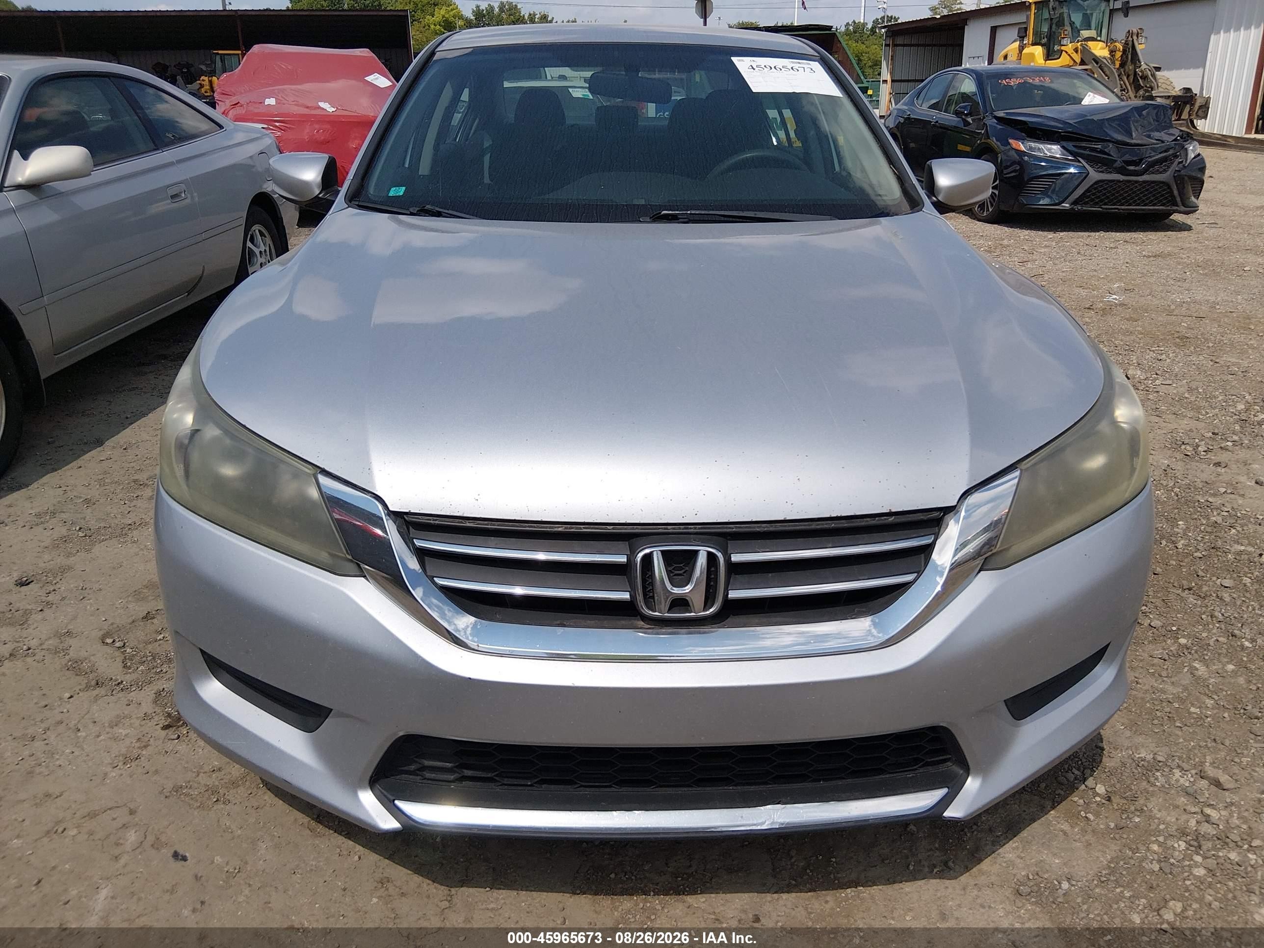 2013 Honda Accord Lx Silver vin: 1HGCR2E31DA053437