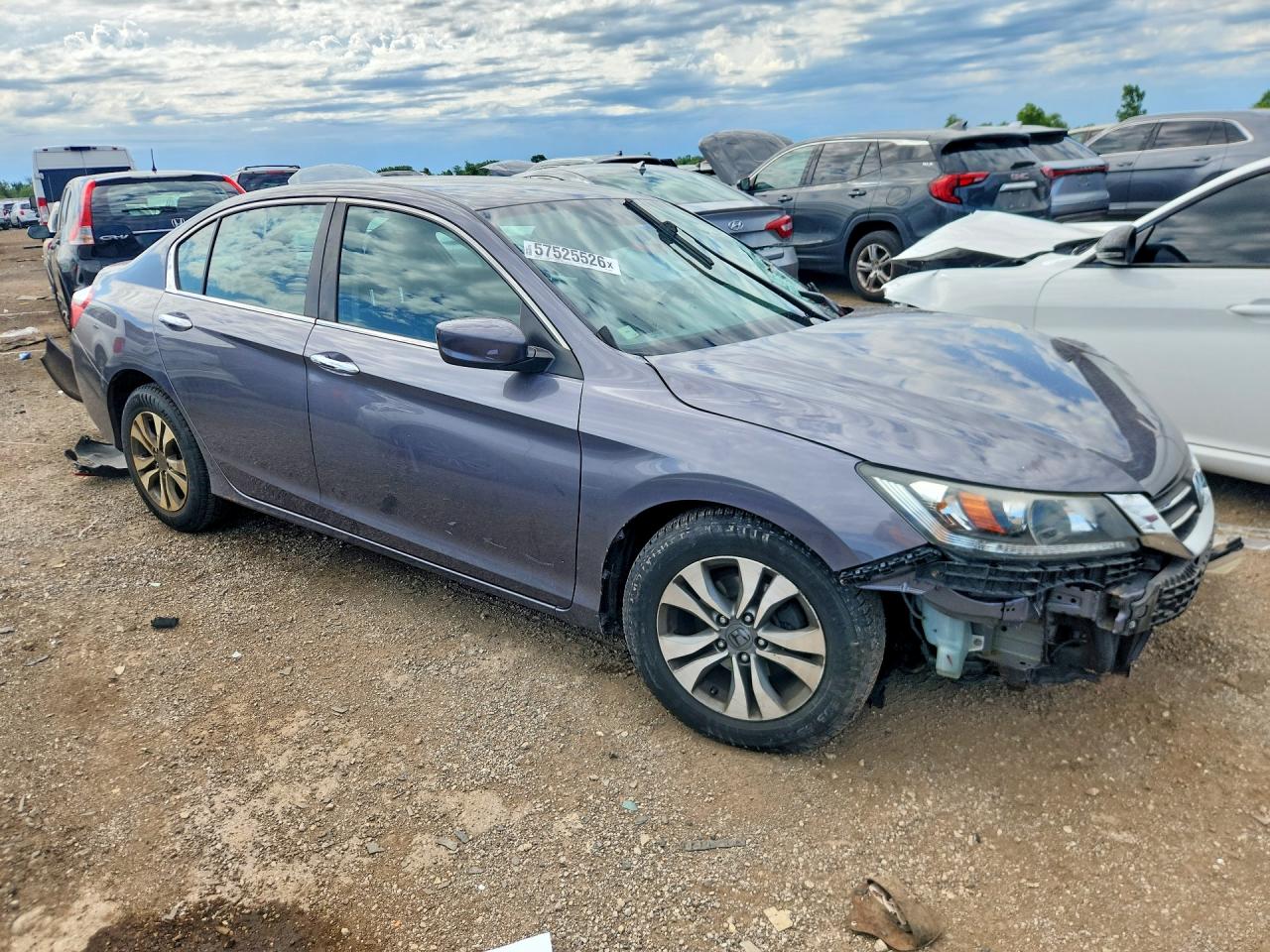 2015 Honda Accord Lx Gray vin: 1HGCR2E31FA166906