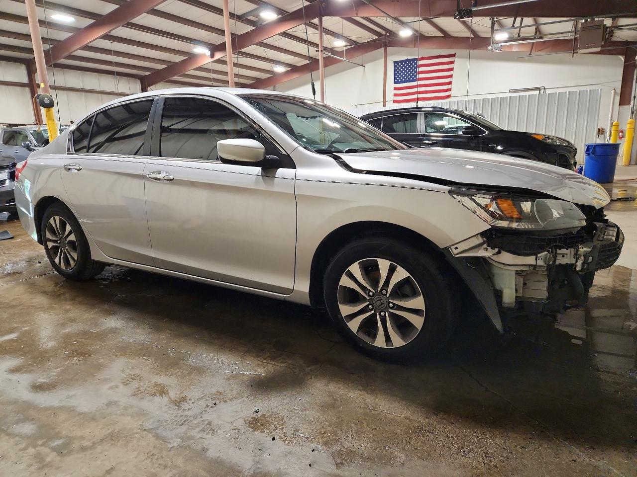 2013 Honda Accord Lx Silver vin: 1HGCR2E37DA053457