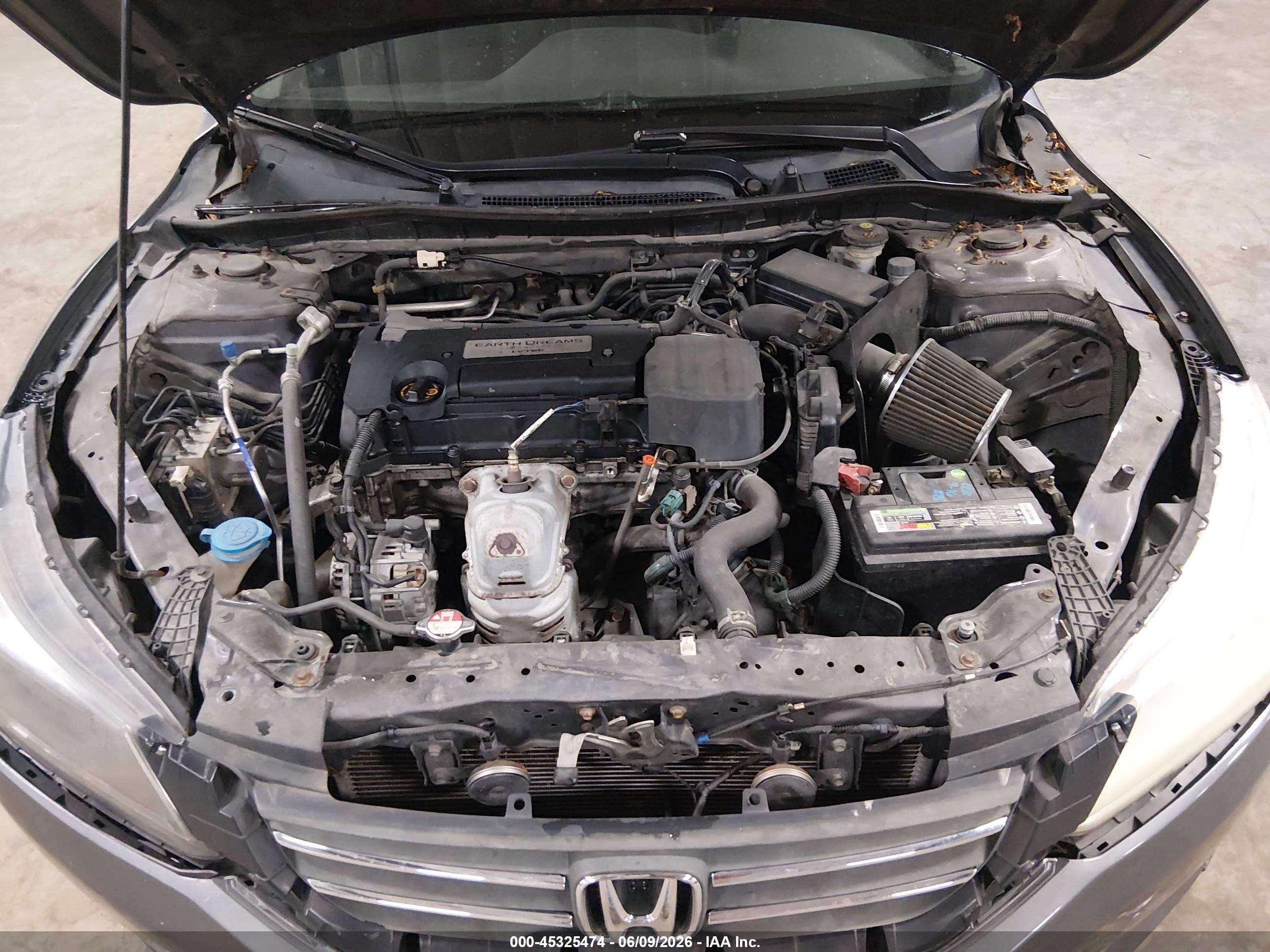 2014 Honda Accord Lx Gray vin: 1HGCR2E37EA024252