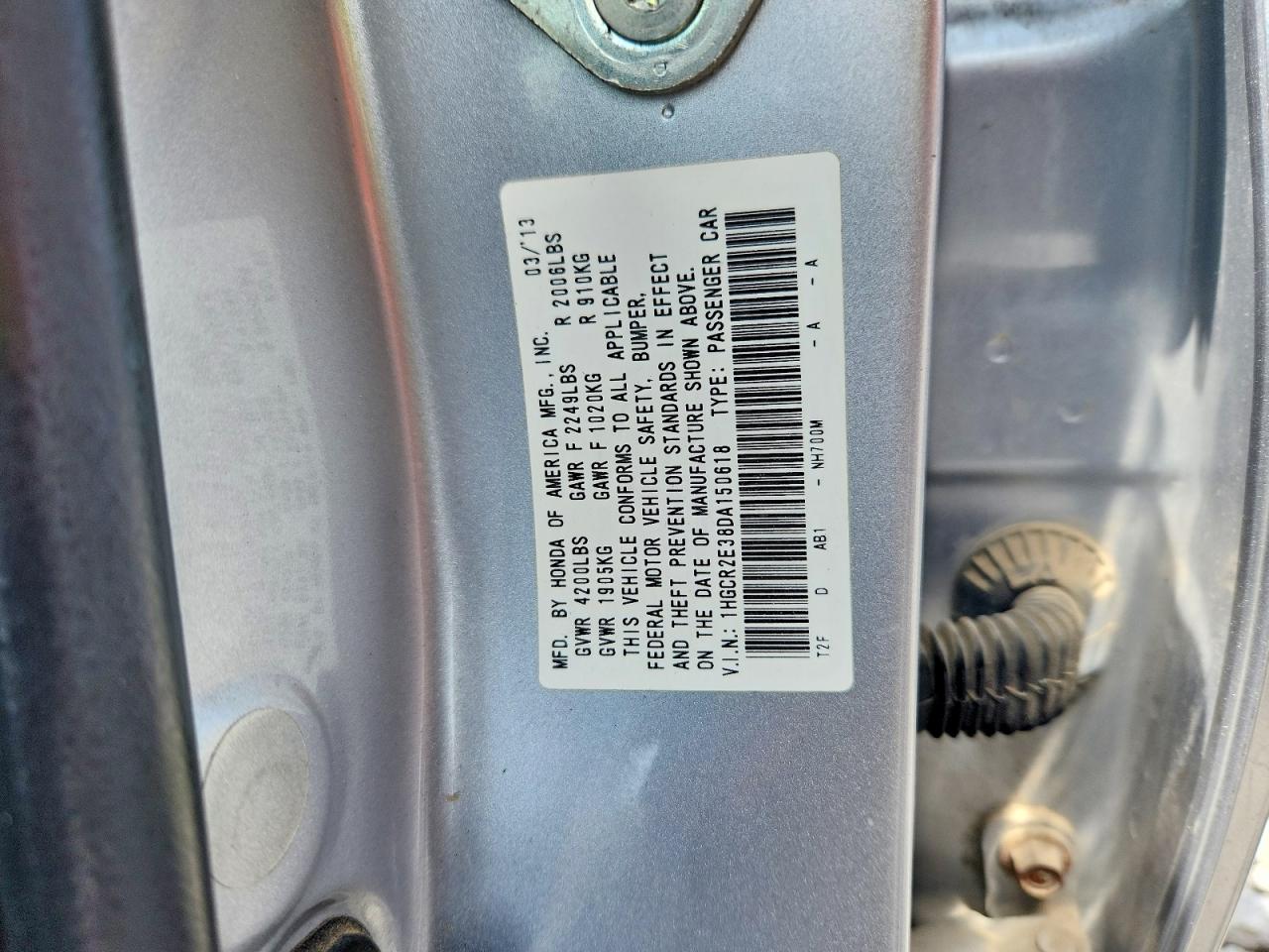 2013 Honda Accord Lx Серебряный vin: 1HGCR2E38DA150618