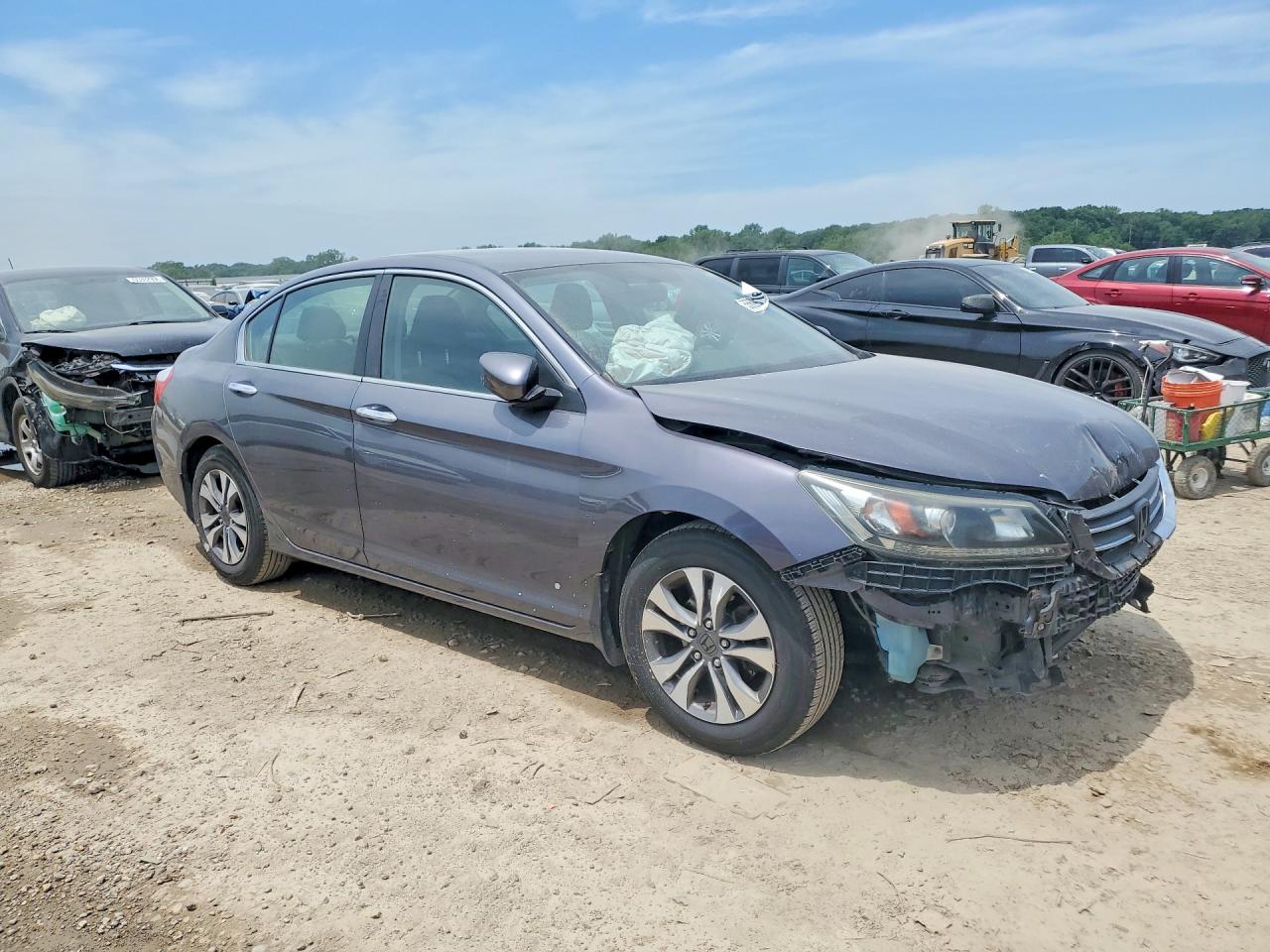 2013 Honda Accord Lx Gray vin: 1HGCR2E3XDA188366