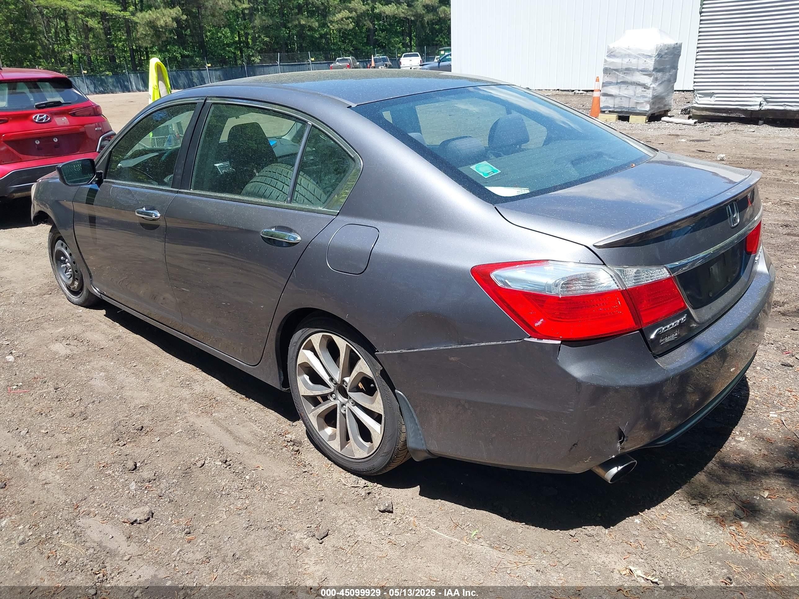 2013 Honda Accord Sport Gray vin: 1HGCR2E50DA076953