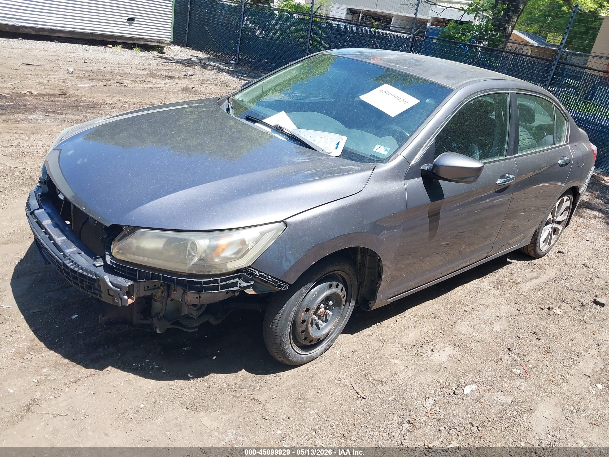 2013 Honda Accord Sport Gray vin: 1HGCR2E50DA076953