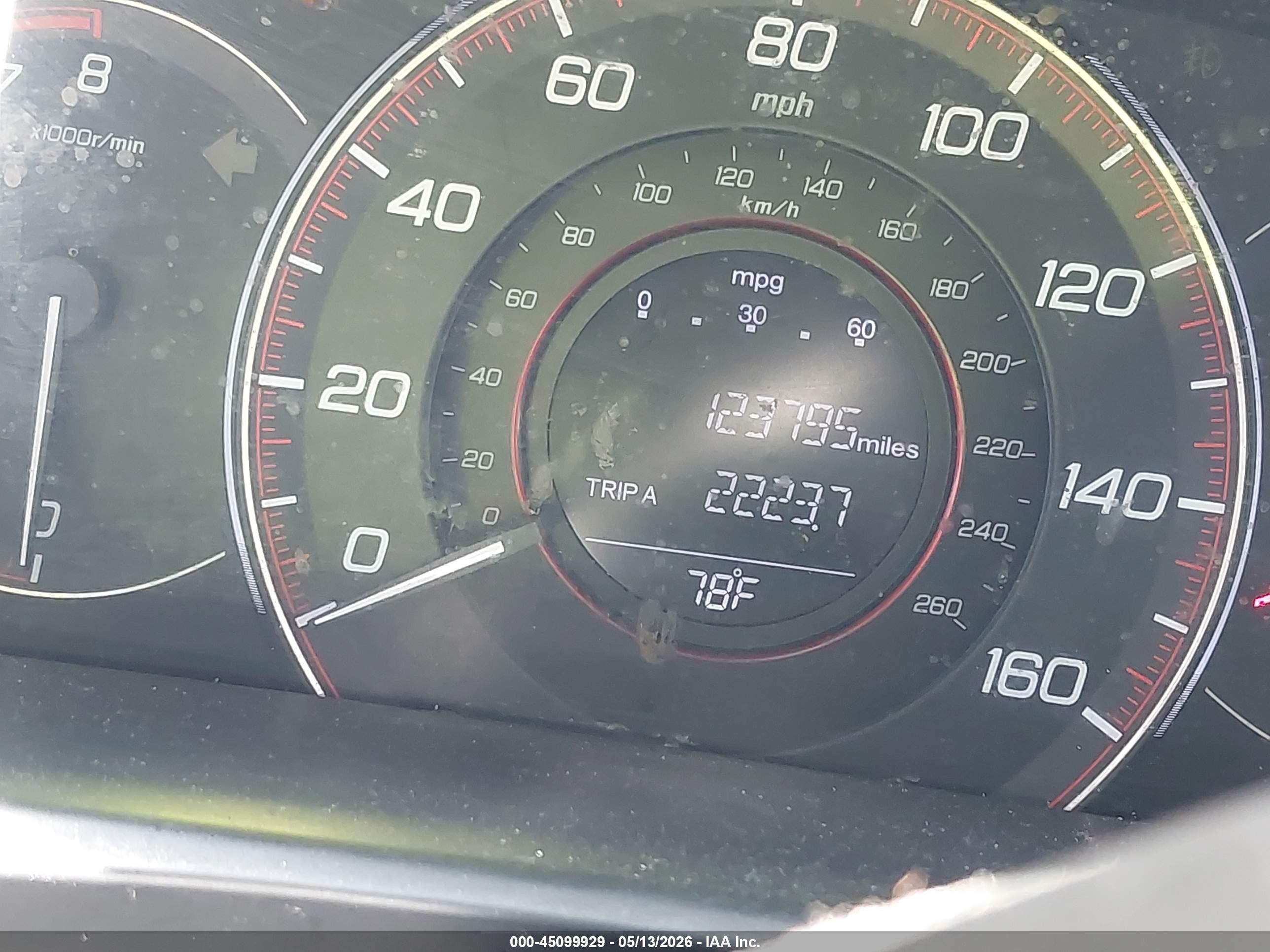 2013 Honda Accord Sport Gray vin: 1HGCR2E50DA076953