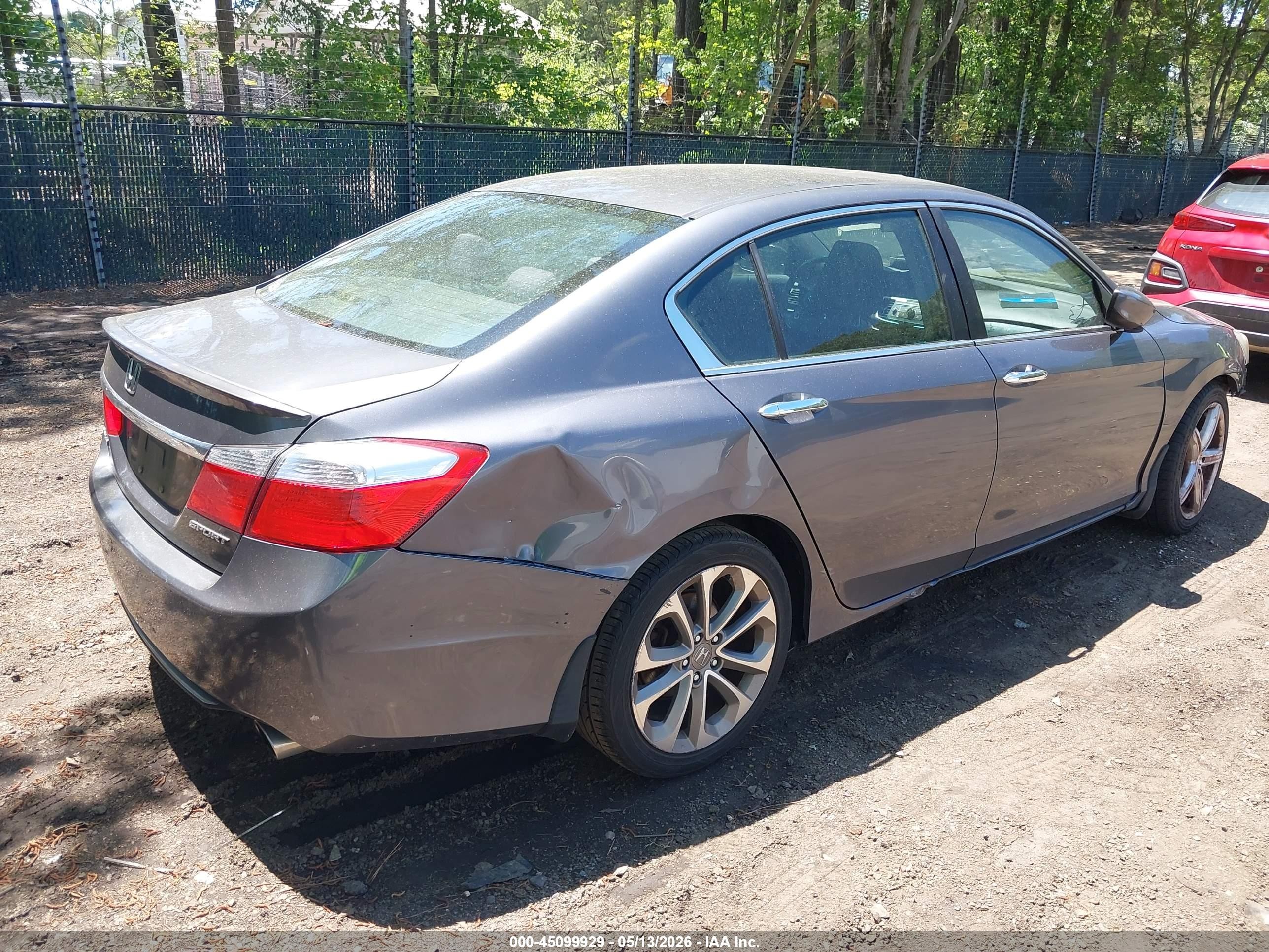 2013 Honda Accord Sport Gray vin: 1HGCR2E50DA076953