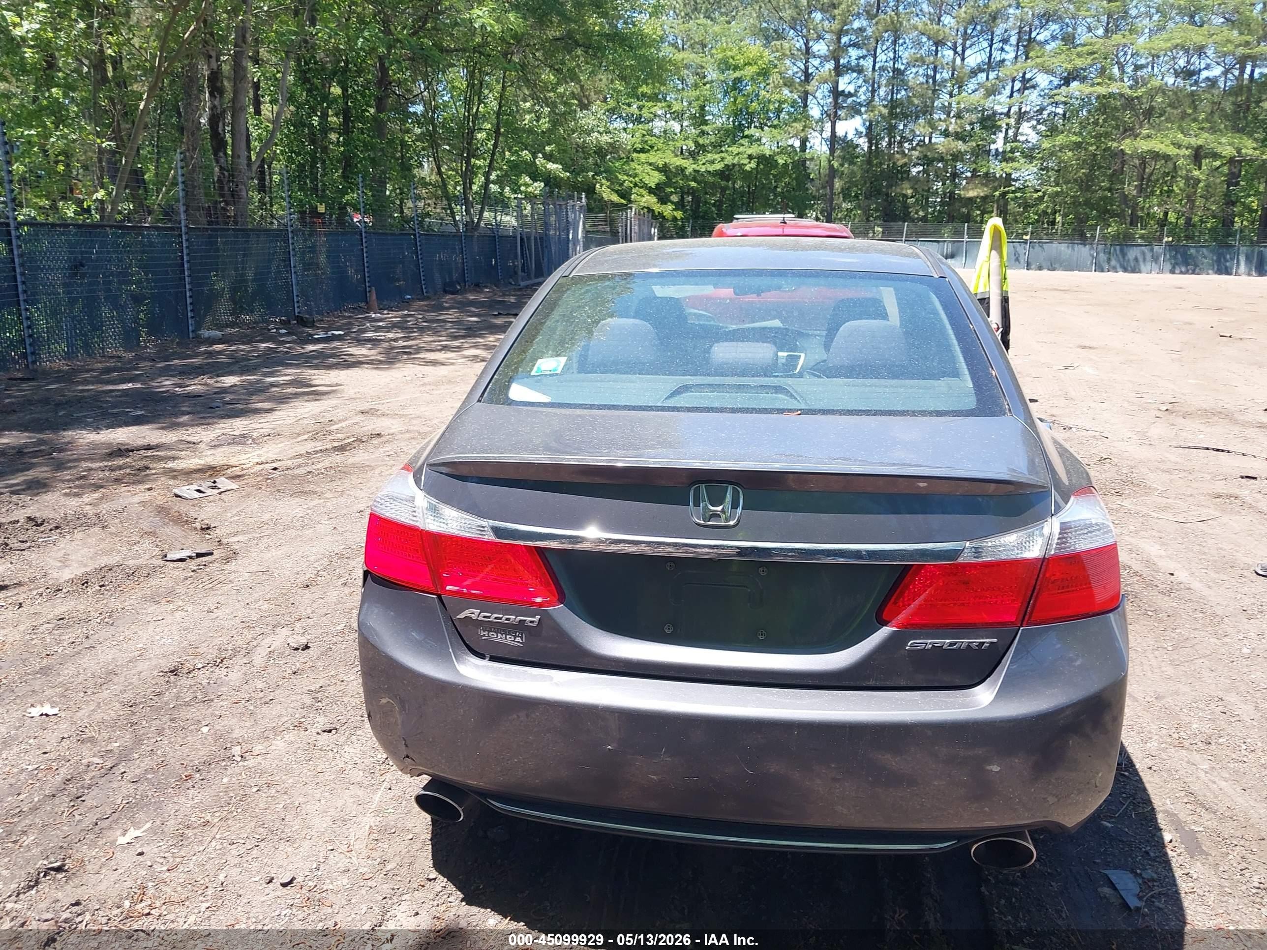 2013 Honda Accord Sport Gray vin: 1HGCR2E50DA076953