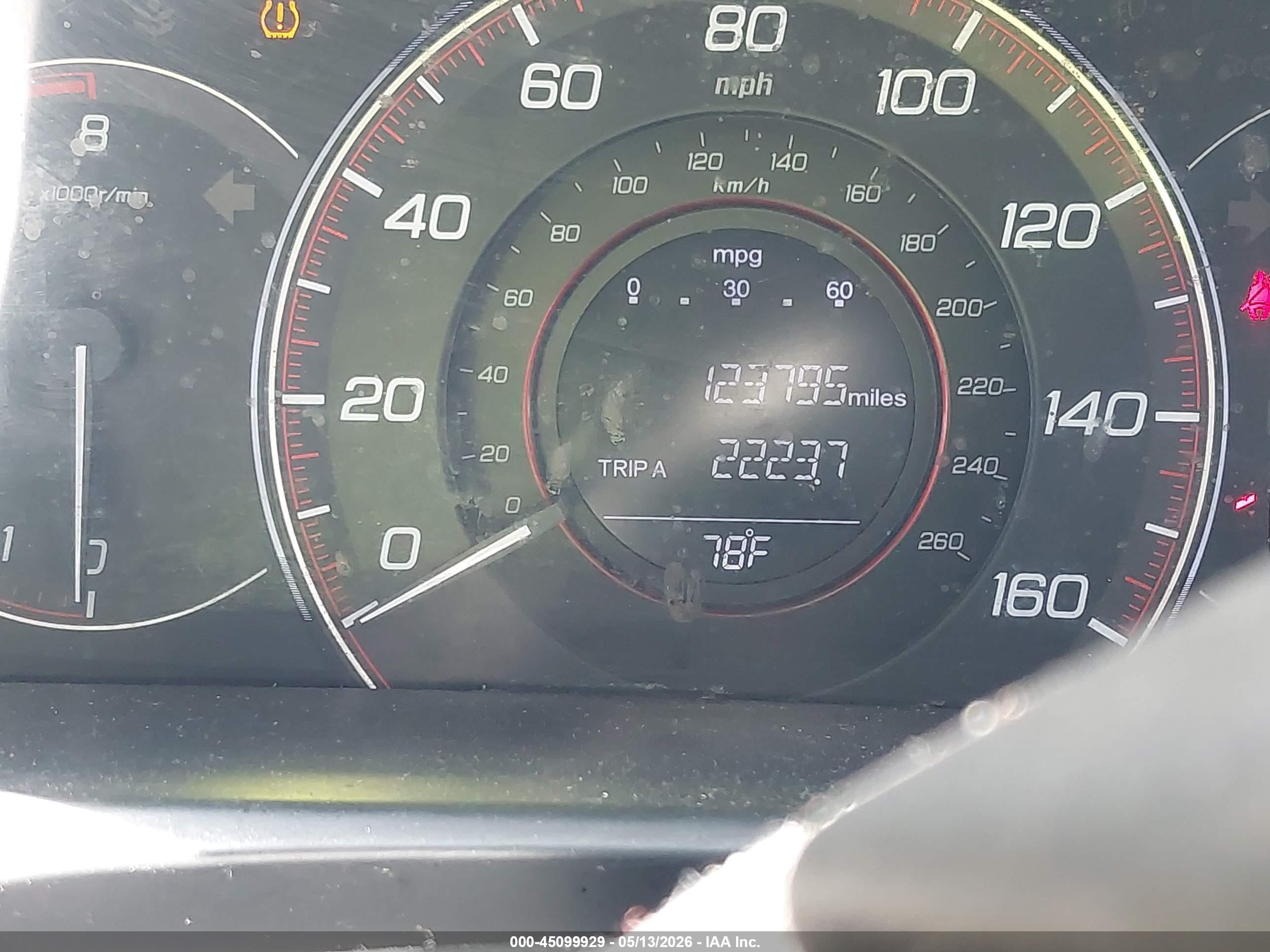 2013 Honda Accord Sport Gray vin: 1HGCR2E50DA076953