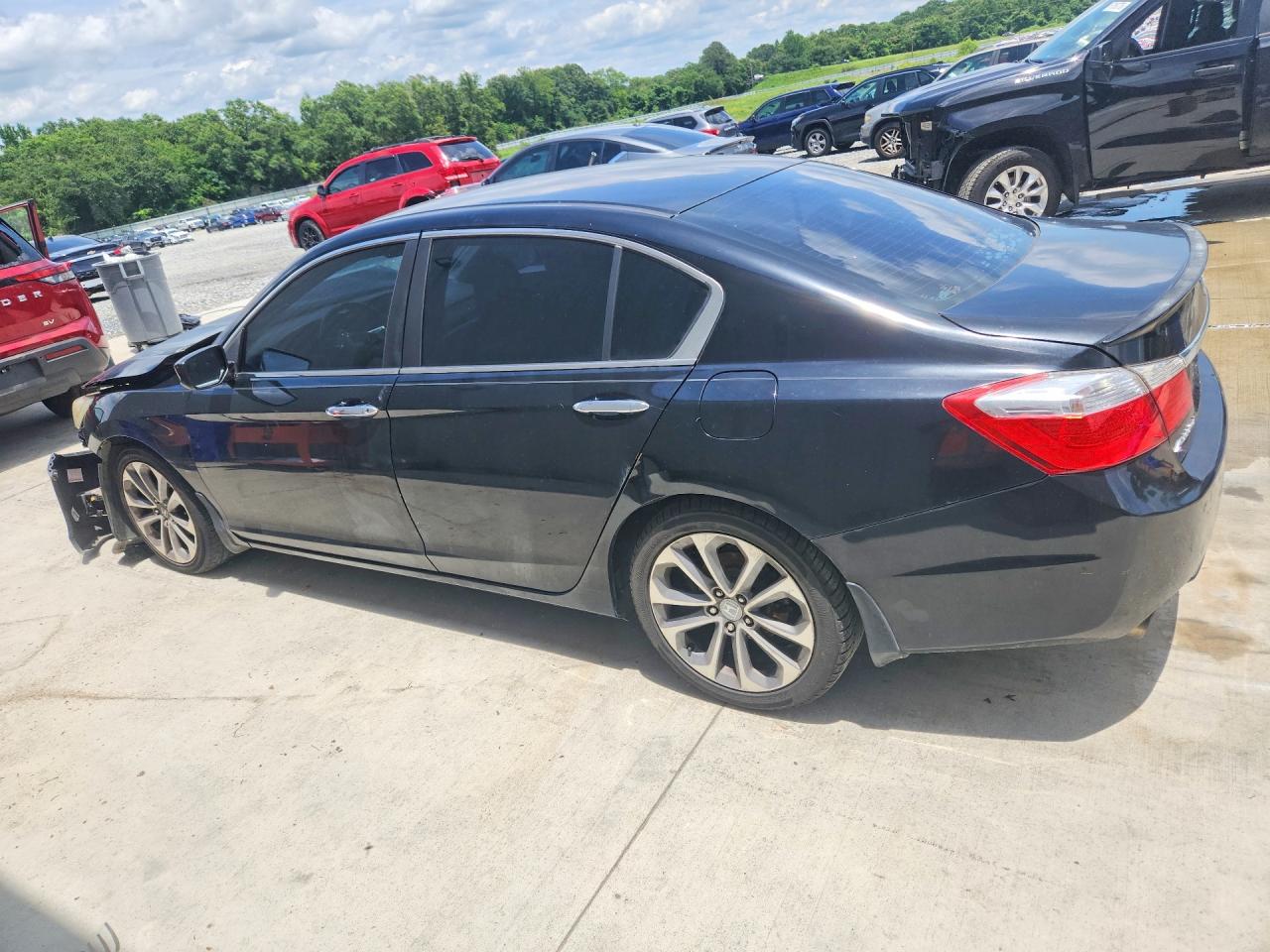 2014 Honda Accord Sport Black vin: 1HGCR2E51EA027486