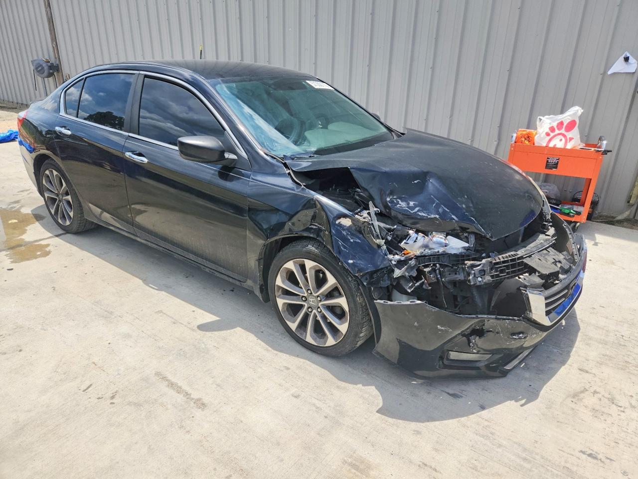 2014 Honda Accord Sport Black vin: 1HGCR2E51EA027486