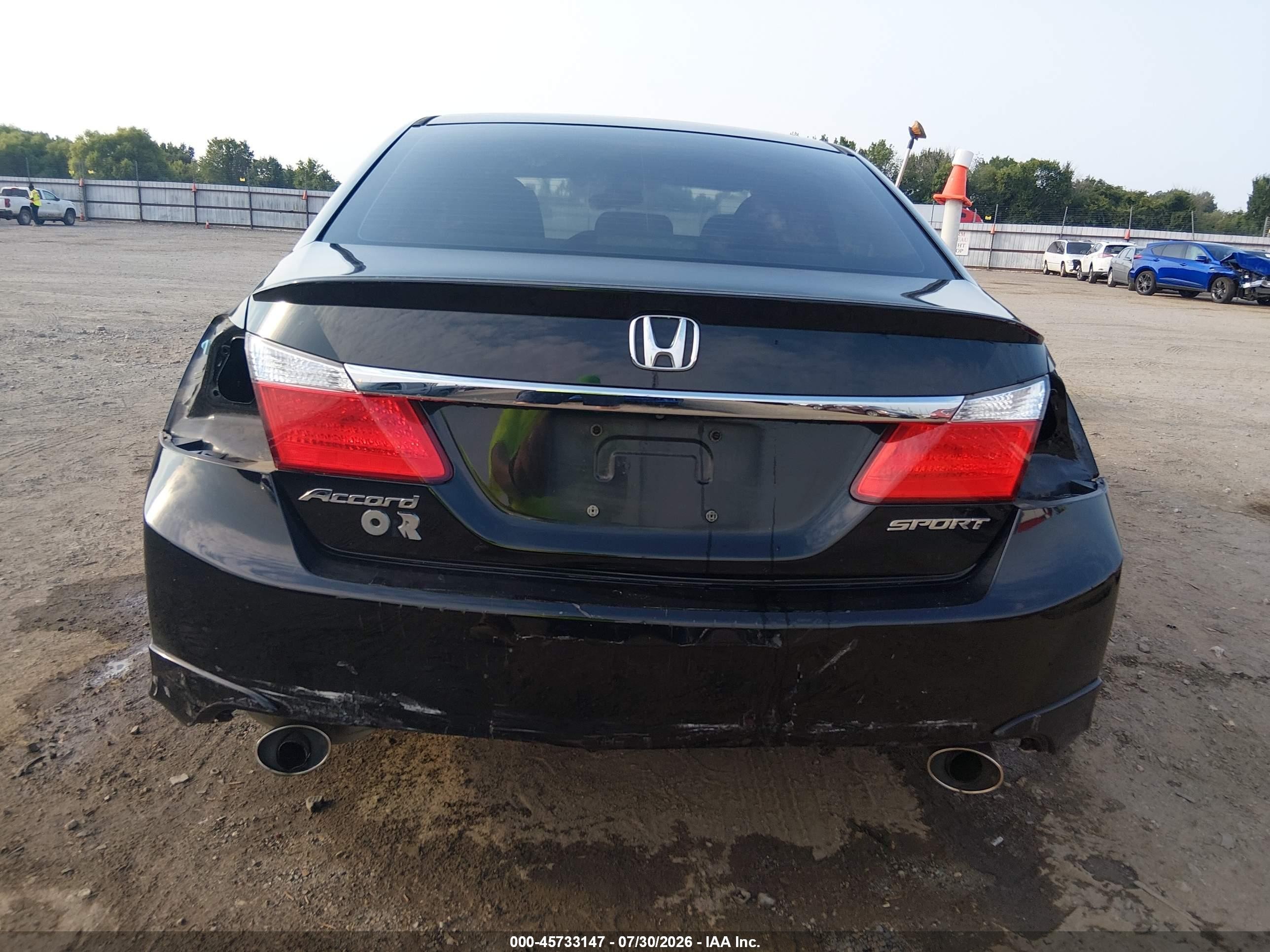 2015 Honda Accord Sport Black vin: 1HGCR2E51FA044371