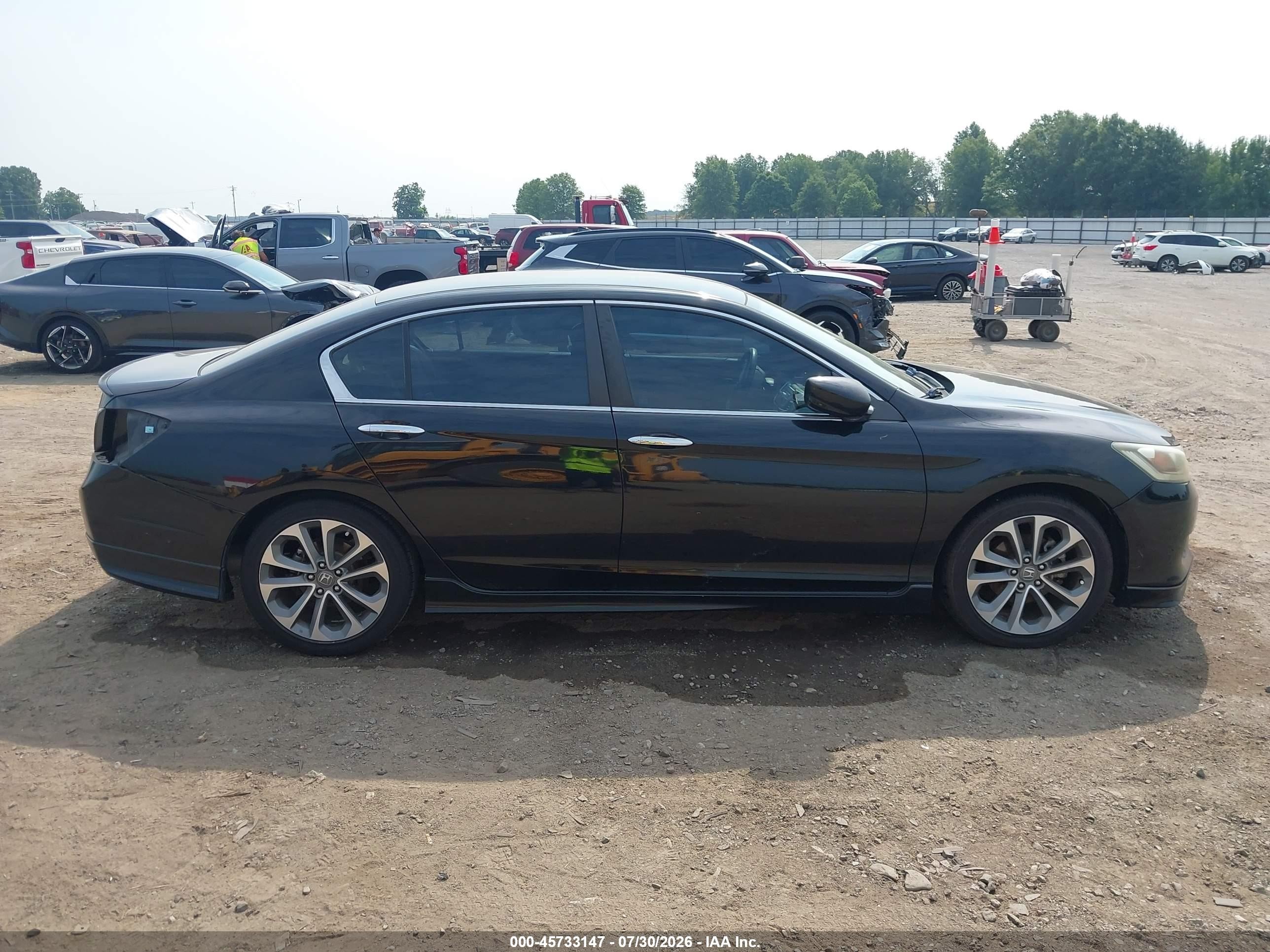 2015 Honda Accord Sport Black vin: 1HGCR2E51FA044371