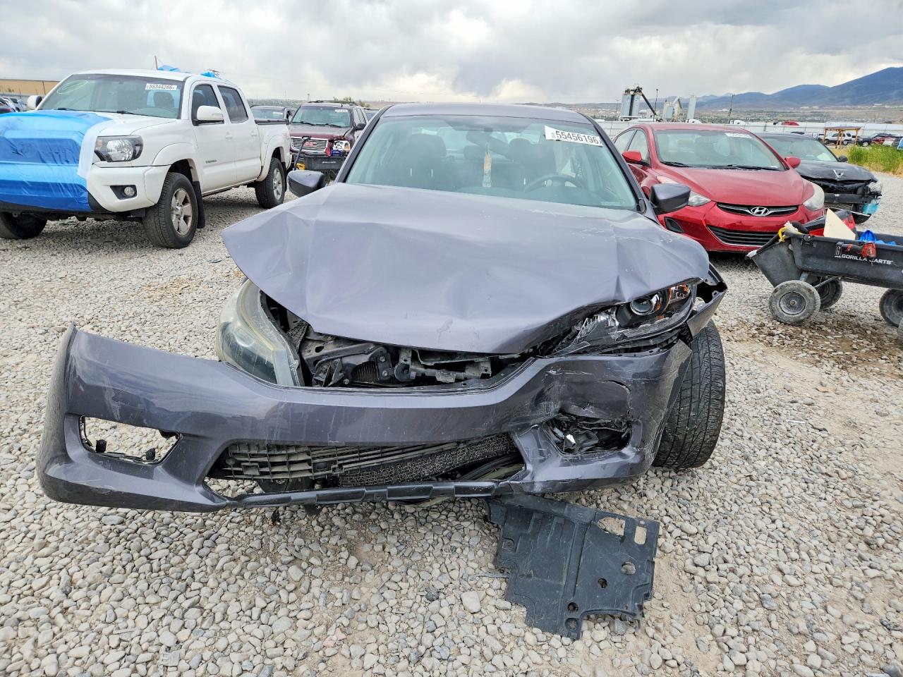 2015 Honda Accord Sport Серый vin: 1HGCR2E51FA096552
