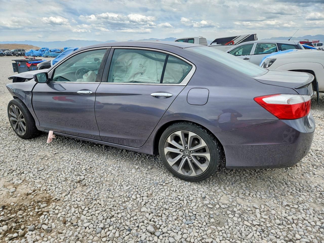 2015 Honda Accord Sport Серый vin: 1HGCR2E51FA096552