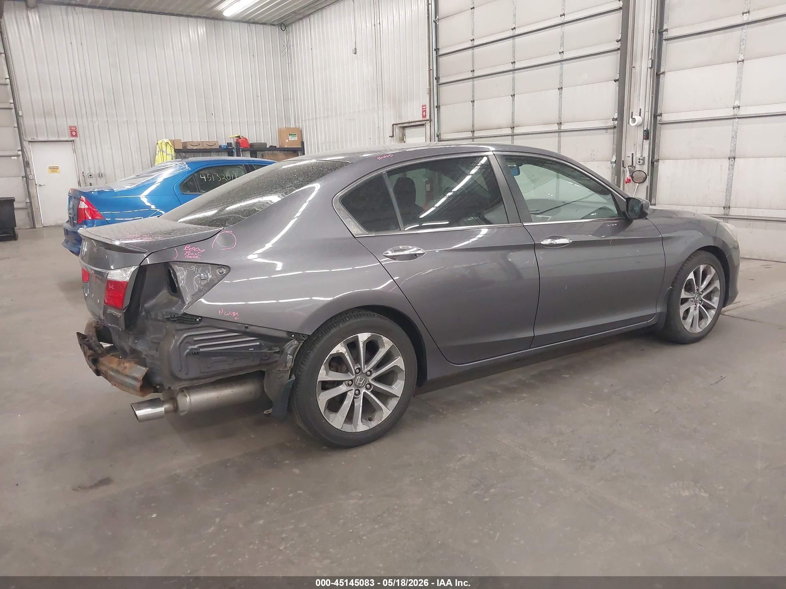2014 Honda Accord Sport Gray vin: 1HGCR2E52EA009398