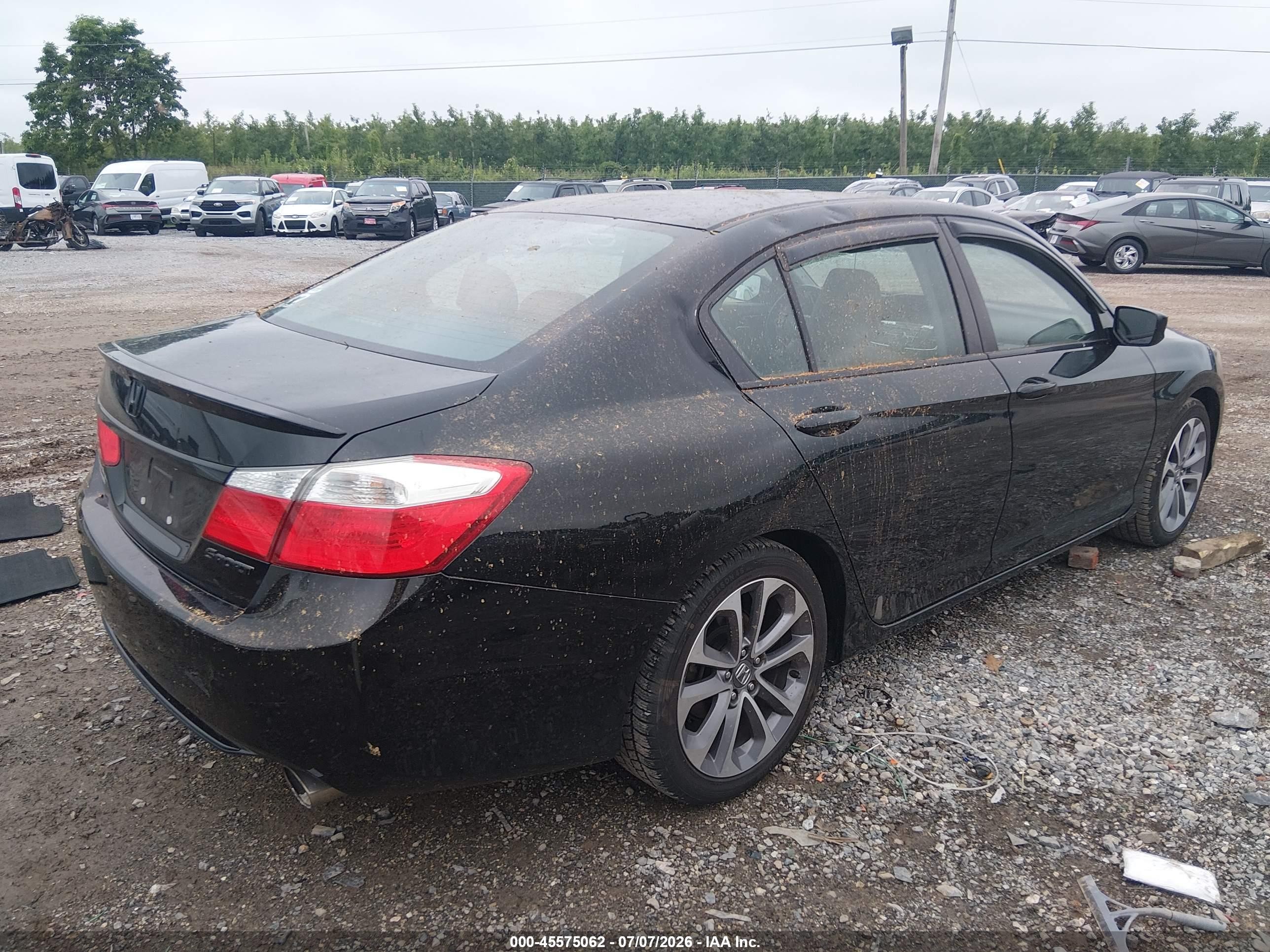 2015 Honda Accord Sport Black vin: 1HGCR2E52FA054326